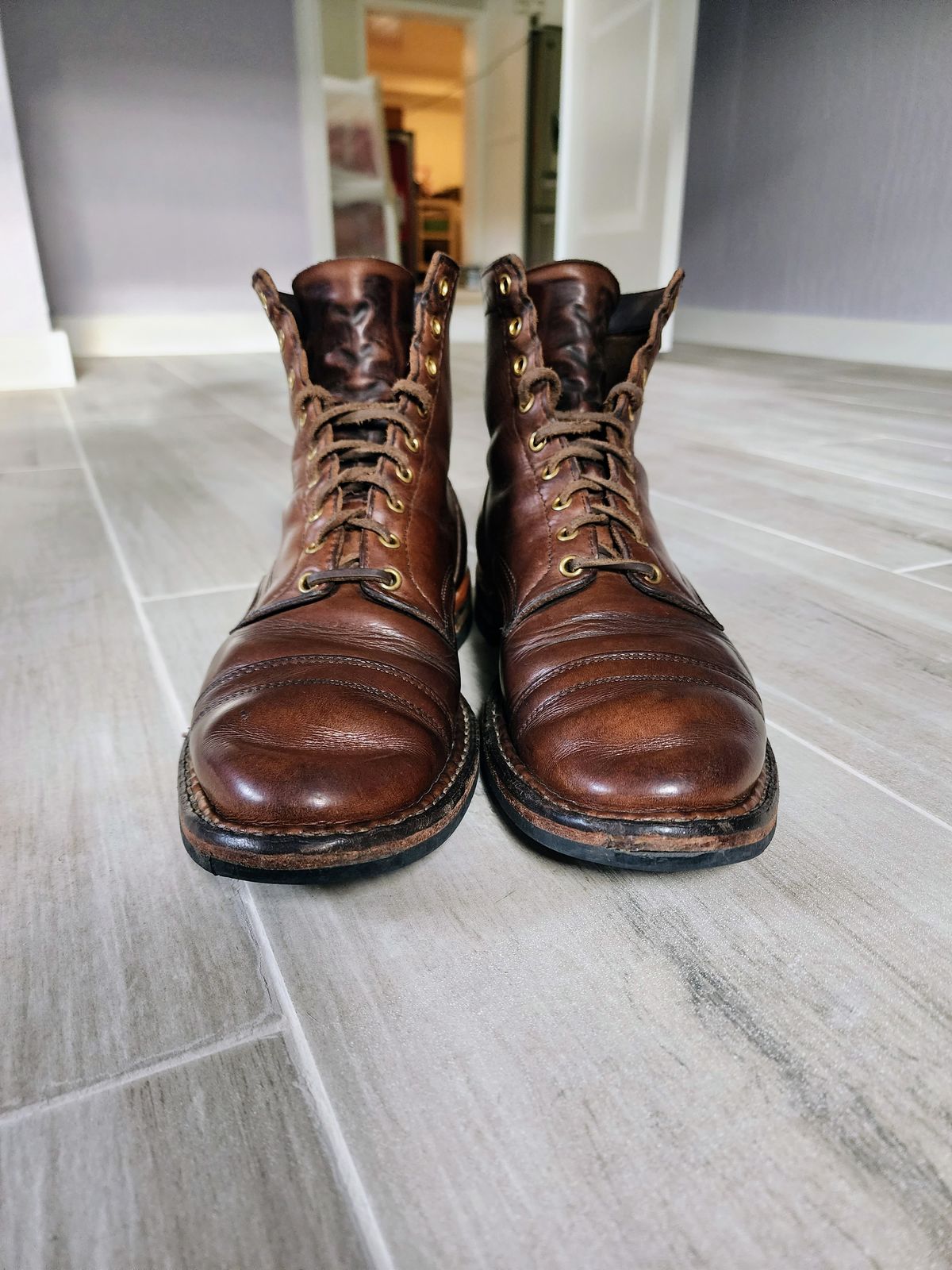 Photo by Capt305 on March 5, 2023 of the White's MP-M1TC in Horween Natural Chromexcel.