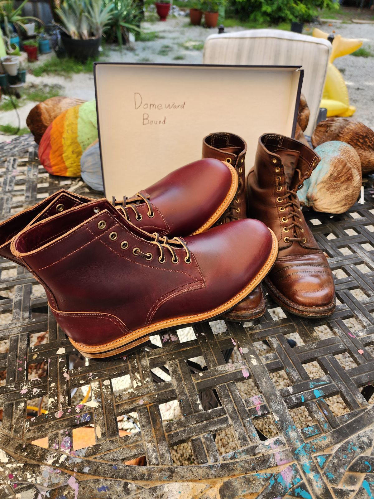 Photo by Capt305 on October 1, 2023 of the Oak Street Bootmakers Trench Boot in Horween Color 8 Chromexcel.