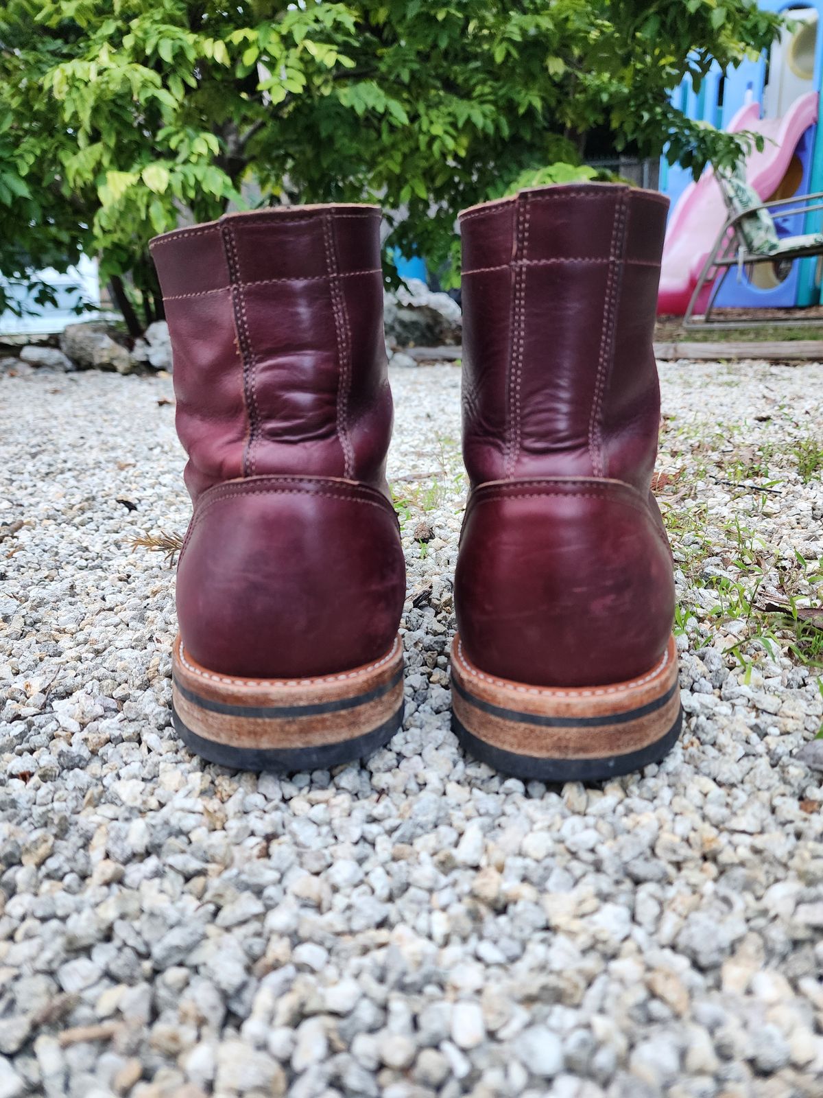 Photo by Capt305 on January 5, 2024 of the Oak Street Bootmakers Trench Boot in Horween Color 8 Chromexcel.