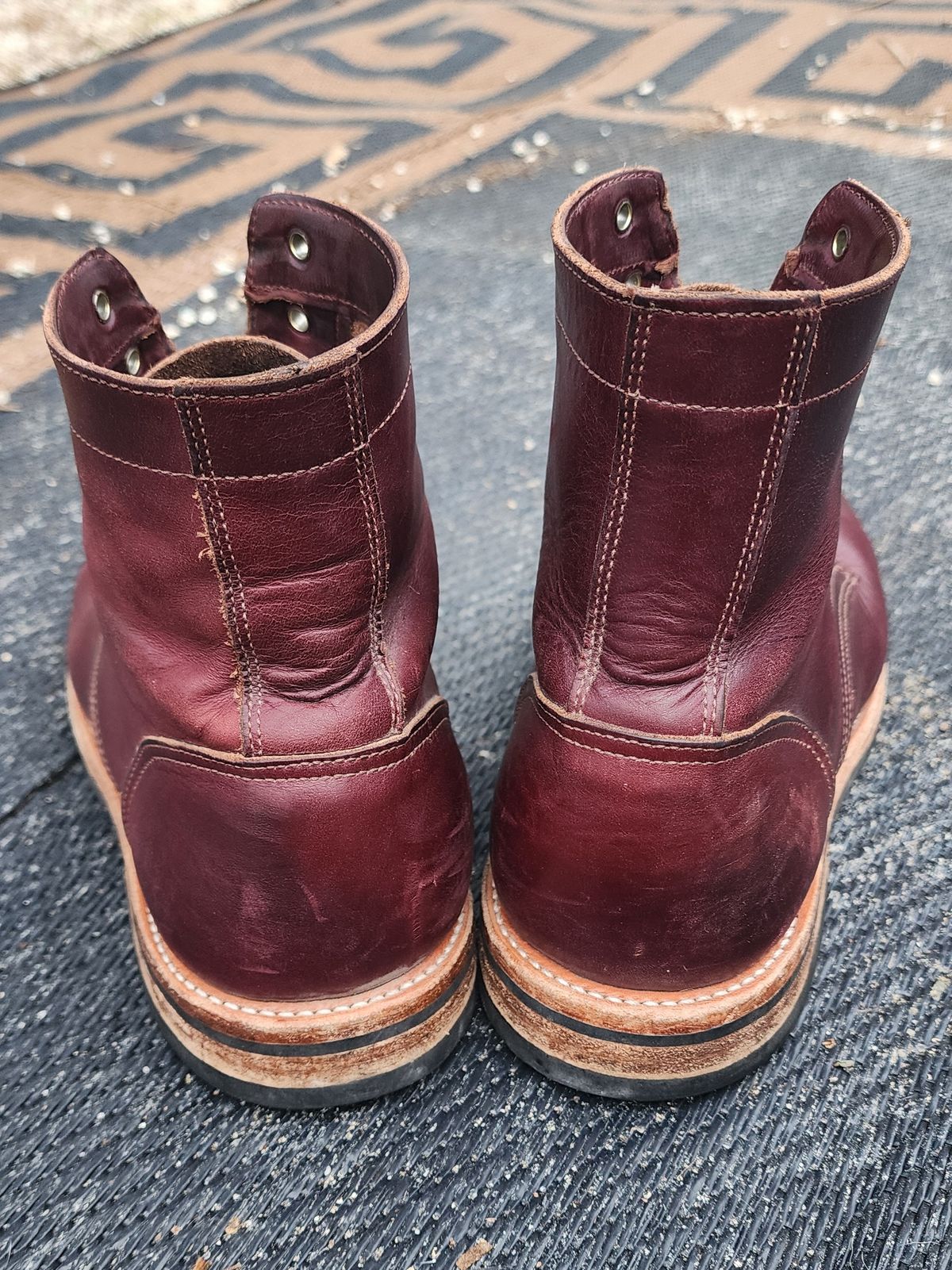 Photo by Capt305 on March 5, 2024 of the Oak Street Bootmakers Trench Boot in Horween Color 8 Chromexcel.