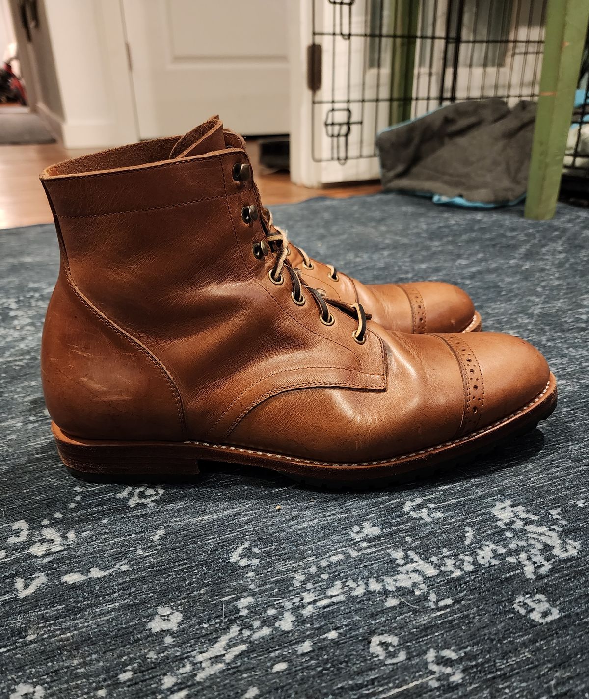 Photo by Capt305 on September 13, 2023 of the Junkard SC2089 in Horween Natural Chromexcel.