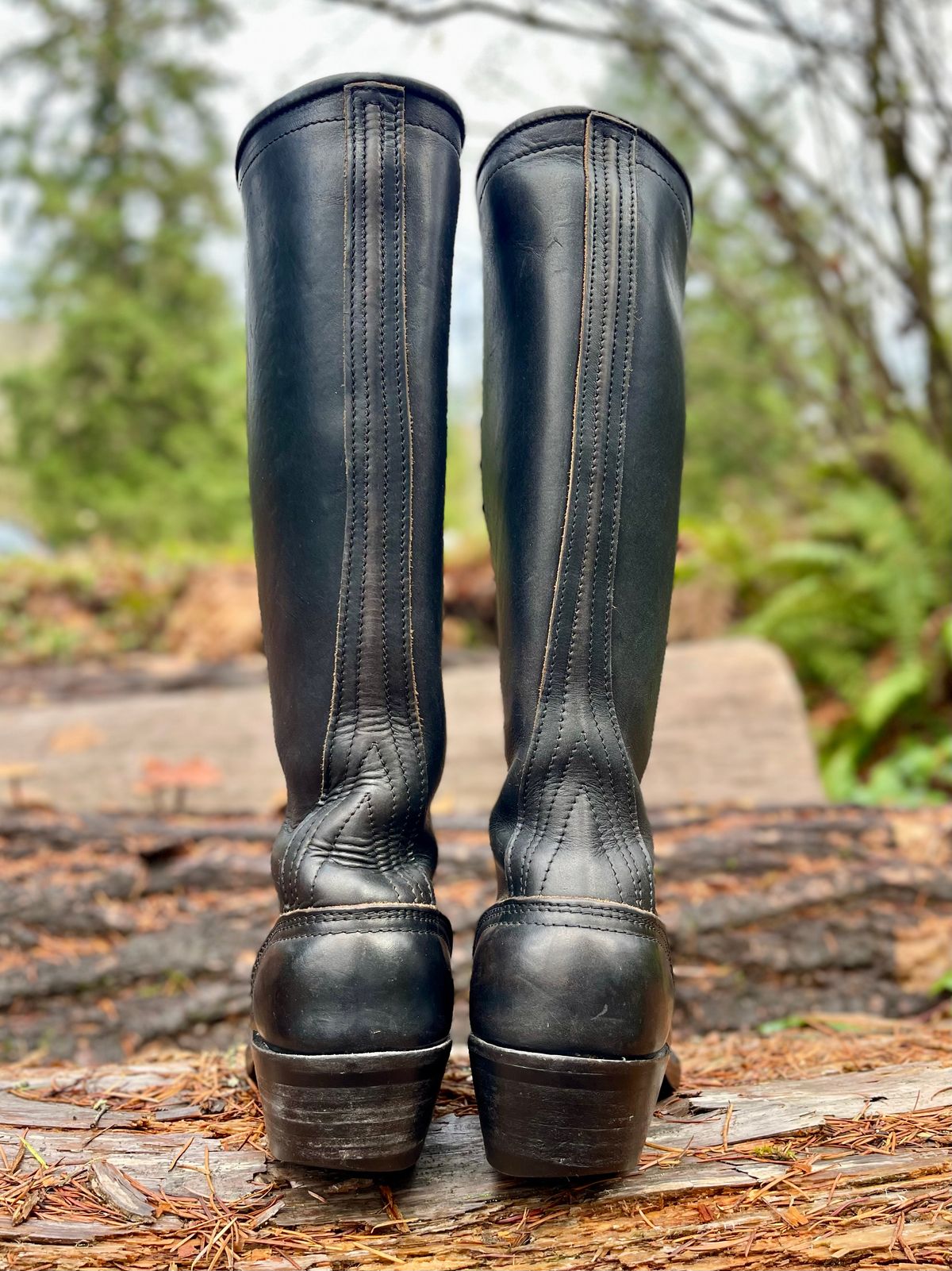 Photo by renee2day on December 2, 2025 of the Nicks Packer in Horween Black Chromexcel.