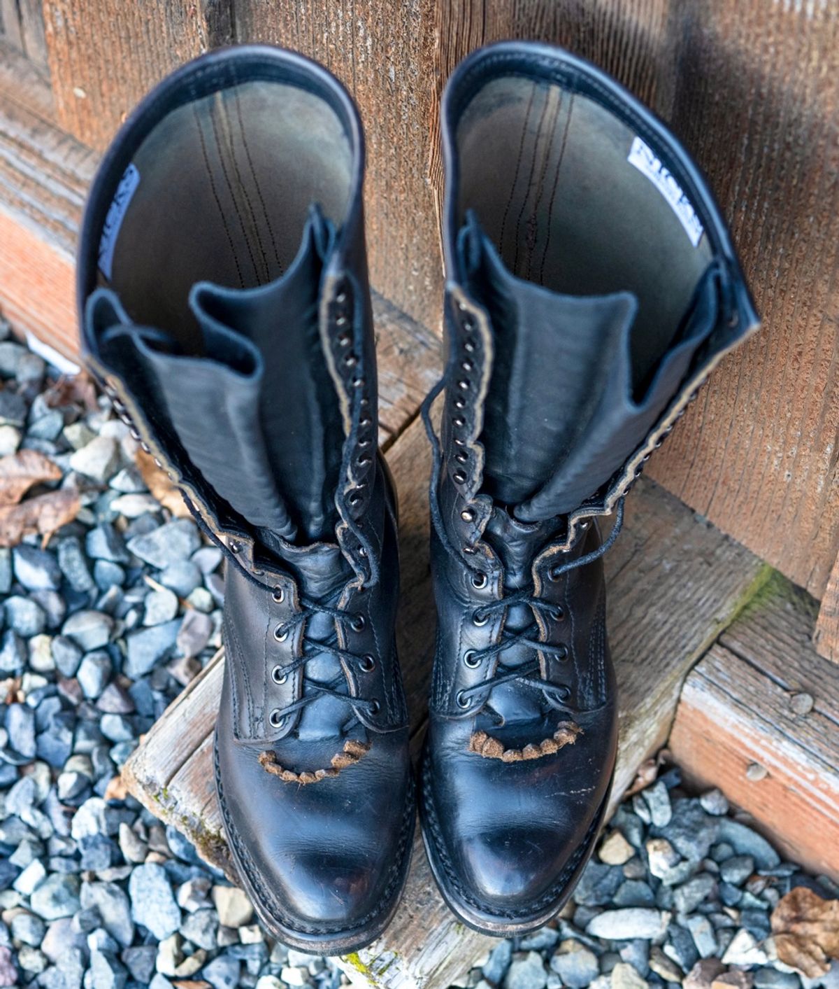 Photo by renee2day on March 3, 2026 of the Nicks Packer in Horween Black Chromexcel.