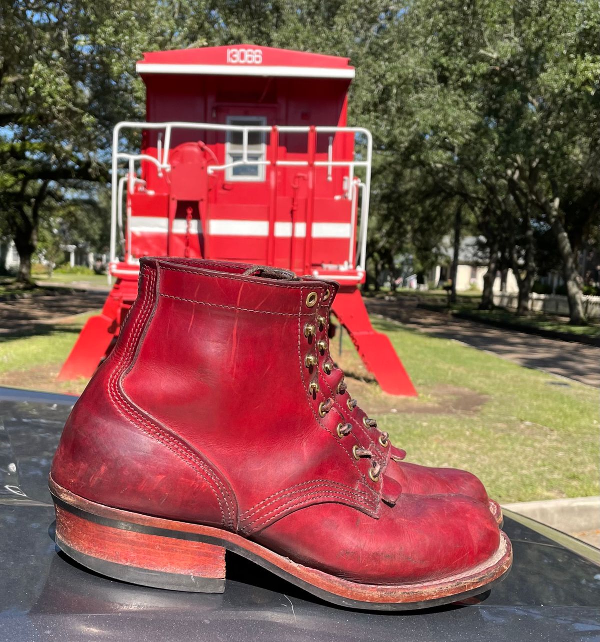 Photo by Nuc on November 2, 2025 of the Nicks MTO in Wickett & Craig Crimson Double Stuffed.