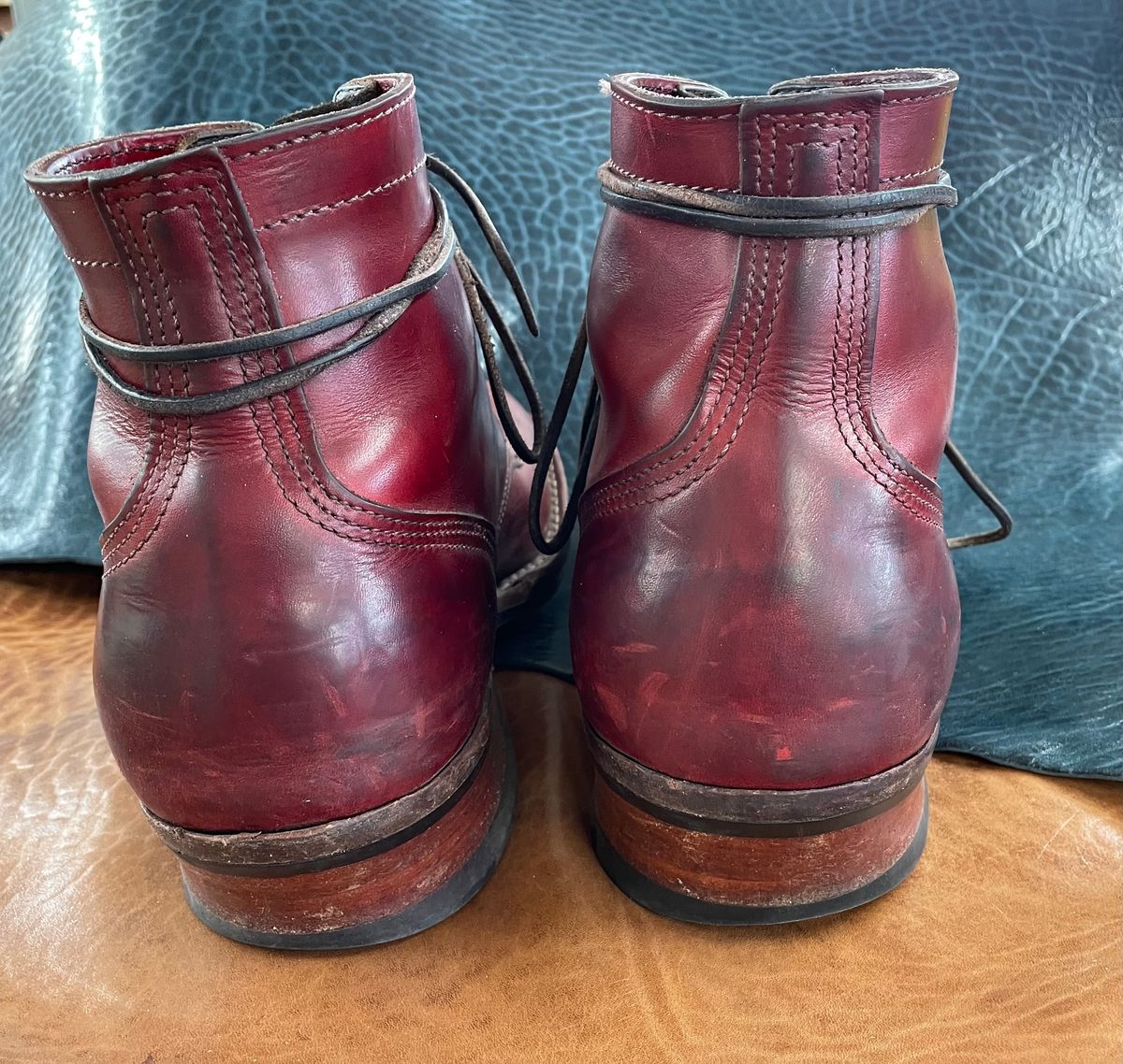 Photo by Nuc on January 3, 2026 of the Nicks MTO in Wickett & Craig Crimson Double Stuffed.