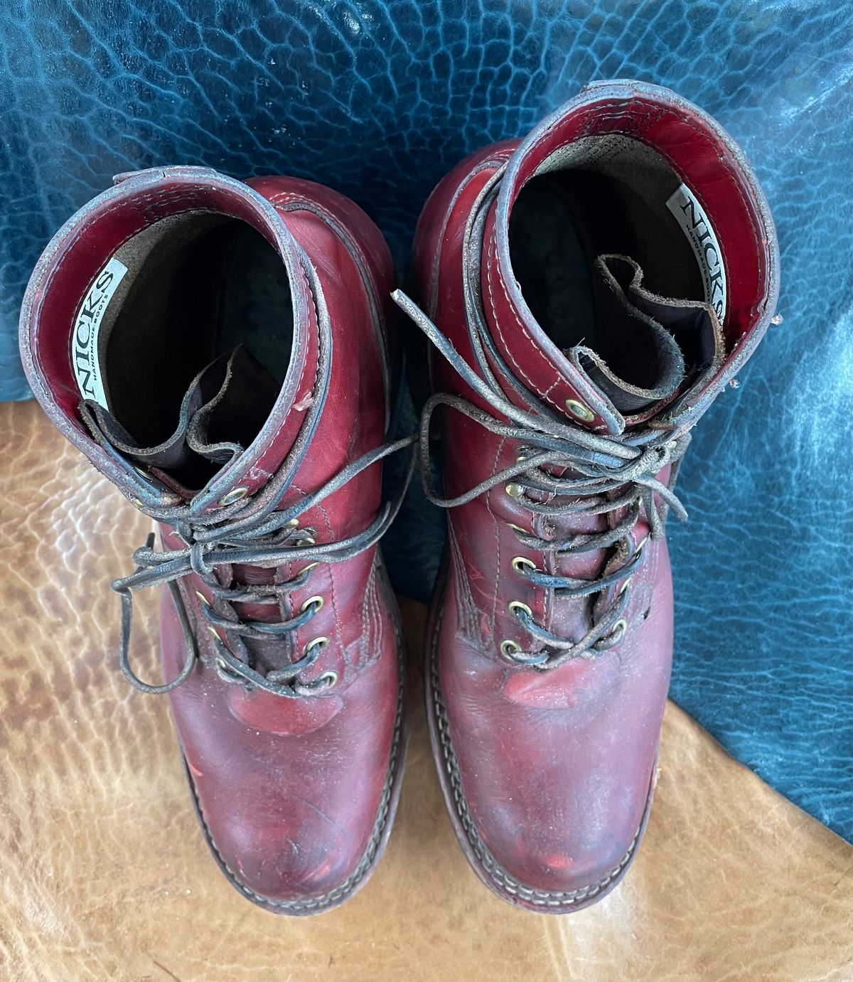 Photo by Nuc on January 3, 2026 of the Nicks MTO in Wickett & Craig Crimson Double Stuffed.