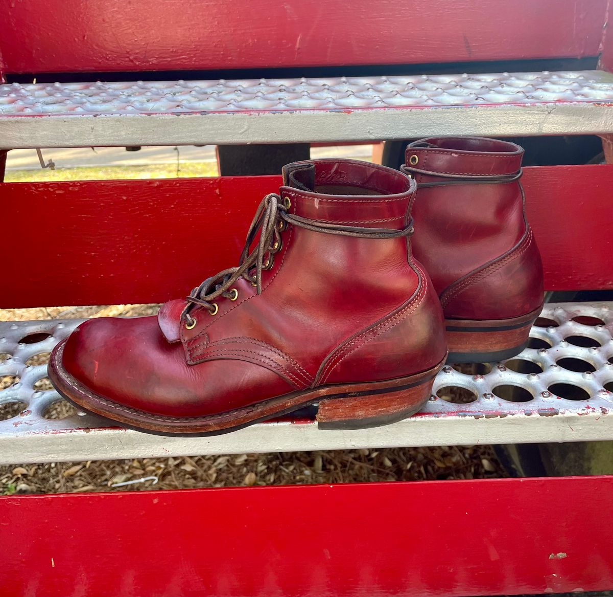 Photo by Nuc on February 4, 2026 of the Nicks MTO in Wickett & Craig Crimson Double Stuffed.