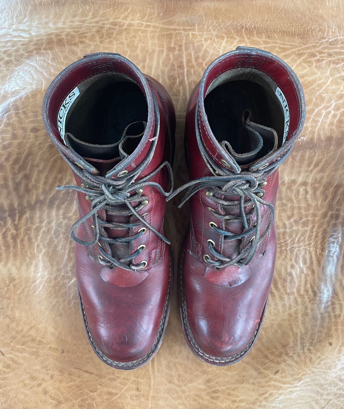 Photo by Nuc on March 5, 2026 of the Nicks MTO in Wickett & Craig Crimson Double Stuffed.