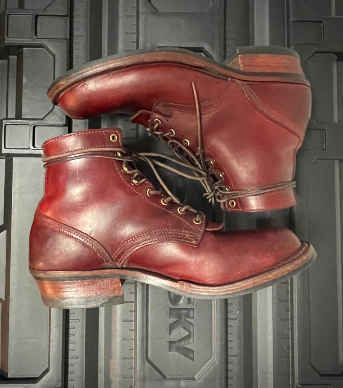 Photo by Nuc on April 3, 2026 of the Nicks MTO in Wickett & Craig Crimson Double Stuffed.