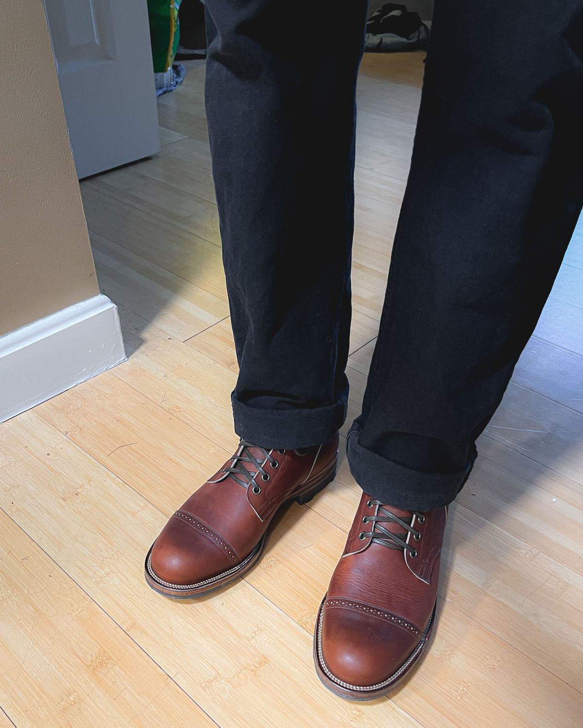 Photo by stuntman on July 20, 2022 of the Viberg Service Boot in Horween Saddle Tan Chromepak.