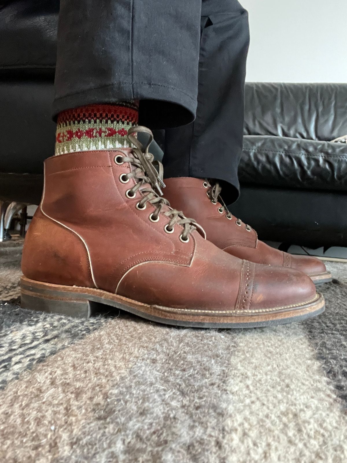 Photo by stuntman on January 23, 2023 of the Viberg Service Boot in Horween Saddle Tan Chromepak.