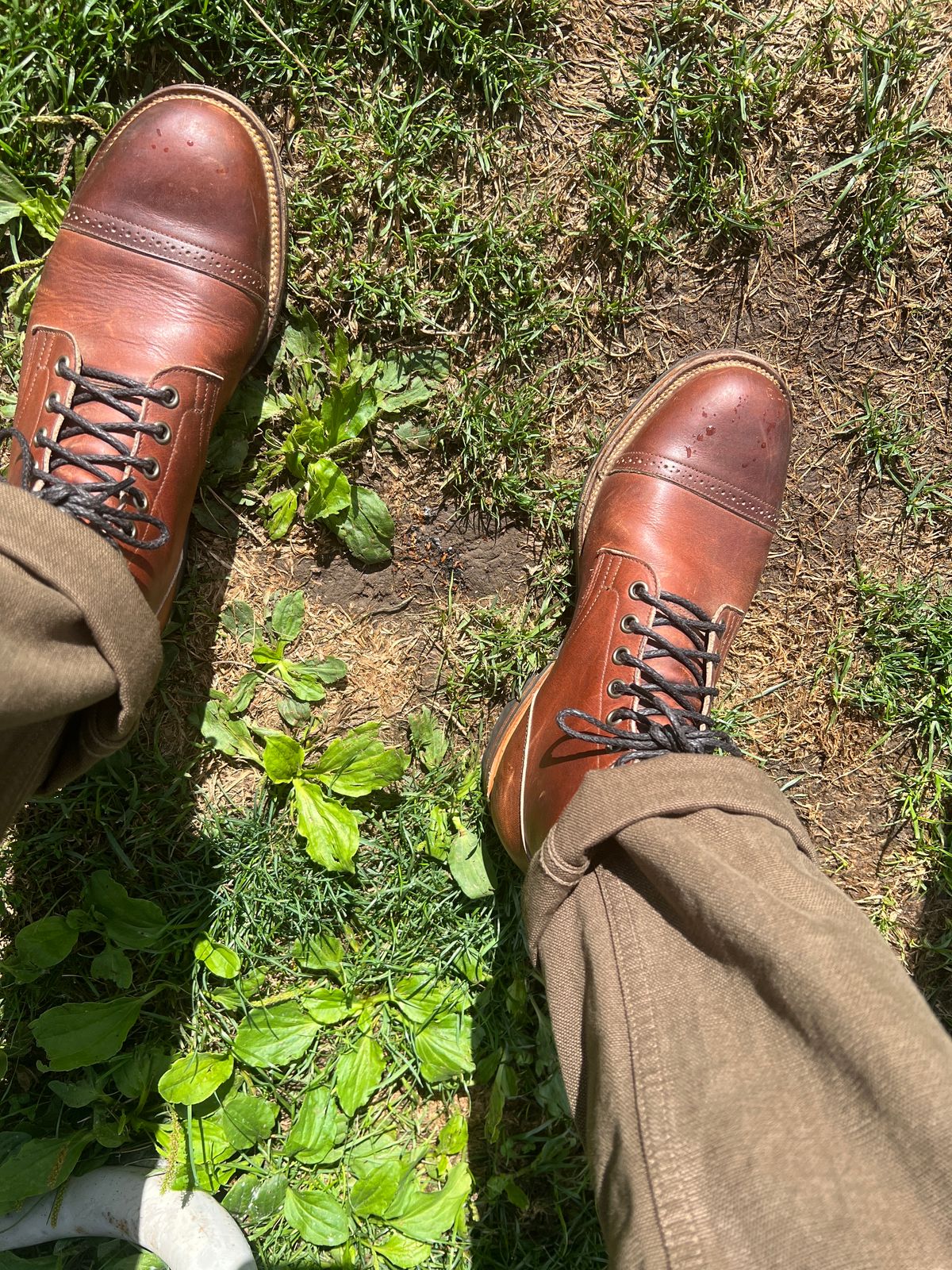 Photo by stuntman on August 27, 2023 of the Viberg Service Boot in Horween Saddle Tan Chromepak.