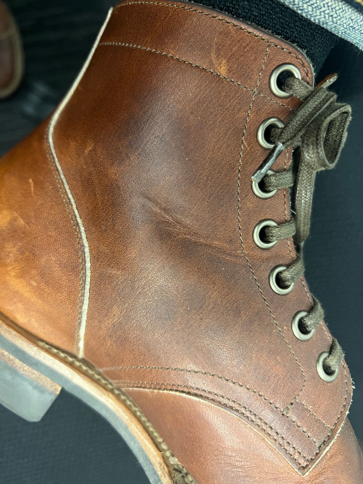 Photo by stuntman on October 19, 2023 of the Viberg Service Boot in Horween Saddle Tan Chromepak.