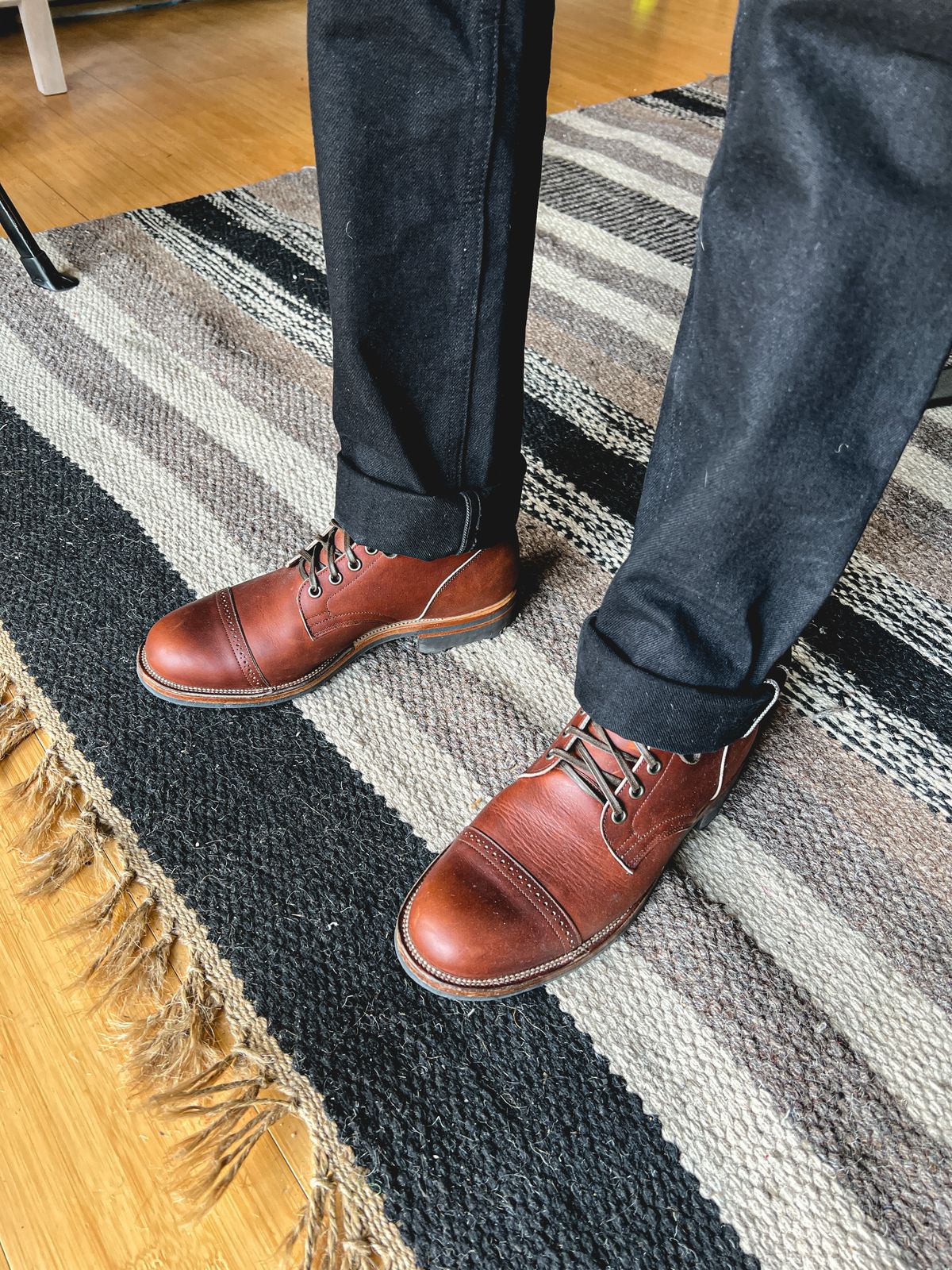 Photo by stuntman on July 26, 2022 of the Viberg Service Boot in Horween Saddle Tan Chromepak.