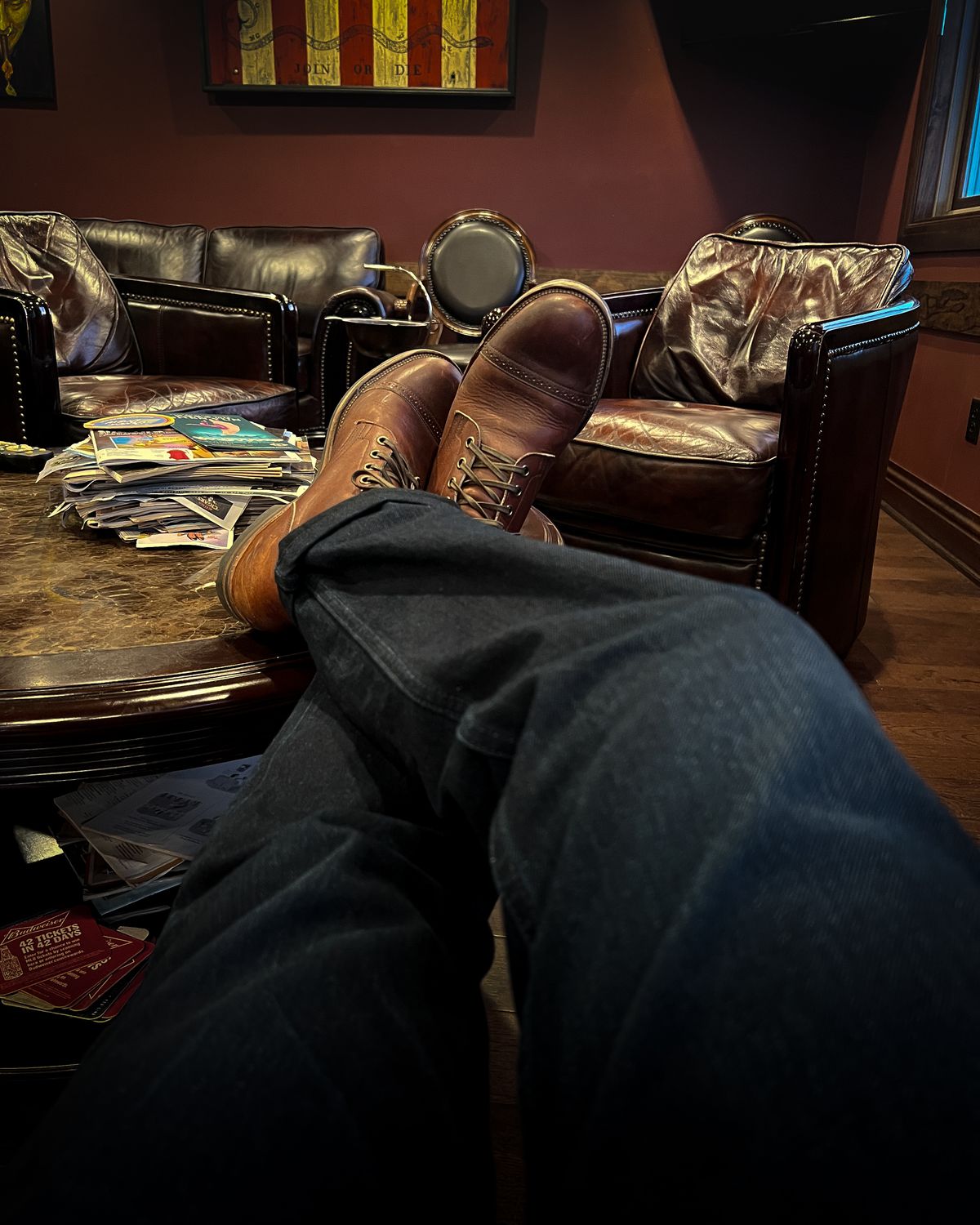 Photo by stuntman on November 15, 2023 of the Viberg Service Boot in Horween Saddle Tan Chromepak.