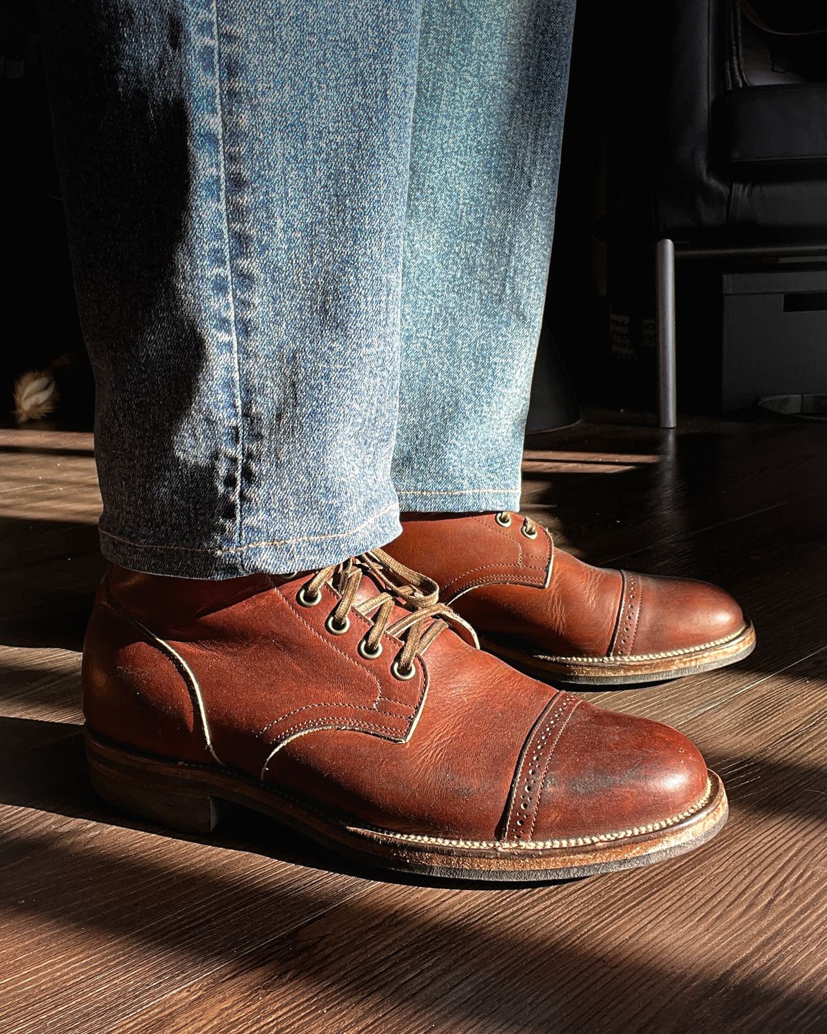 Photo by stuntman on November 6, 2024 of the Viberg Service Boot in Horween Saddle Tan Chromepak.