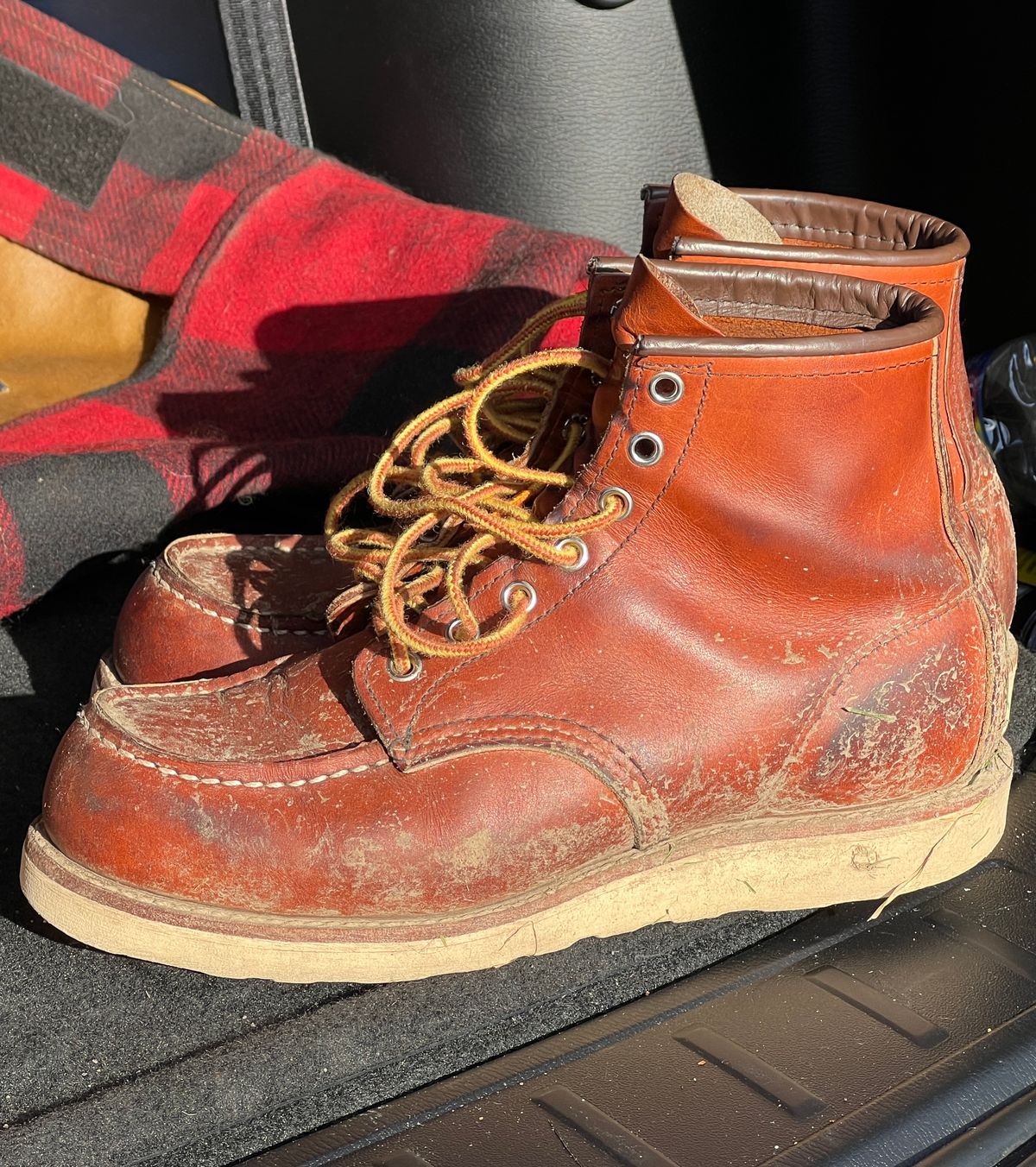 Photo by stuntman on January 4, 2024 of the Red Wing 6-Inch Classic Moc in S.B. Foot Oro Legacy.