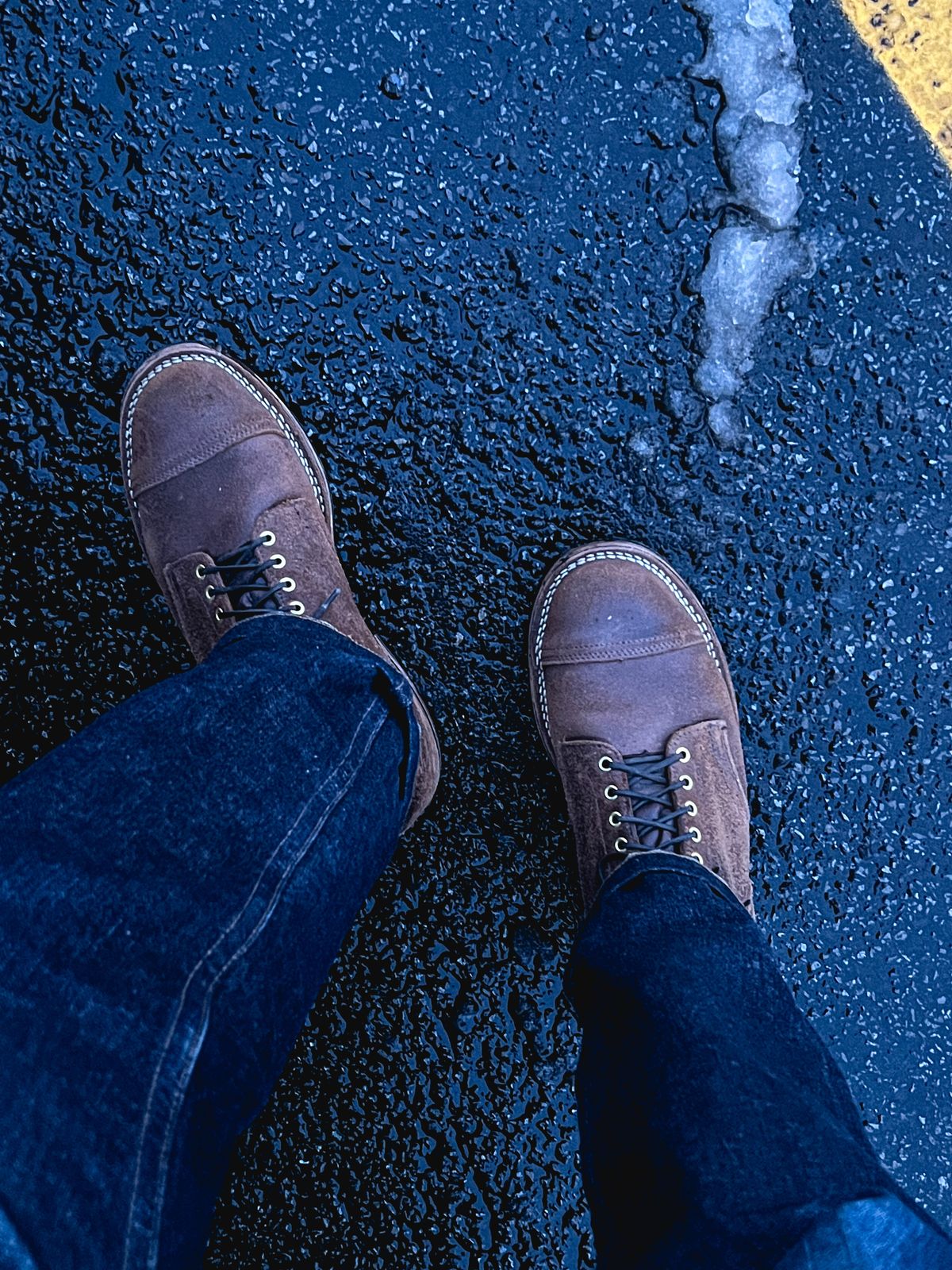 Photo by stuntman on January 23, 2024 of the Viberg Service Boot in Horween Natural Waxed Flesh.