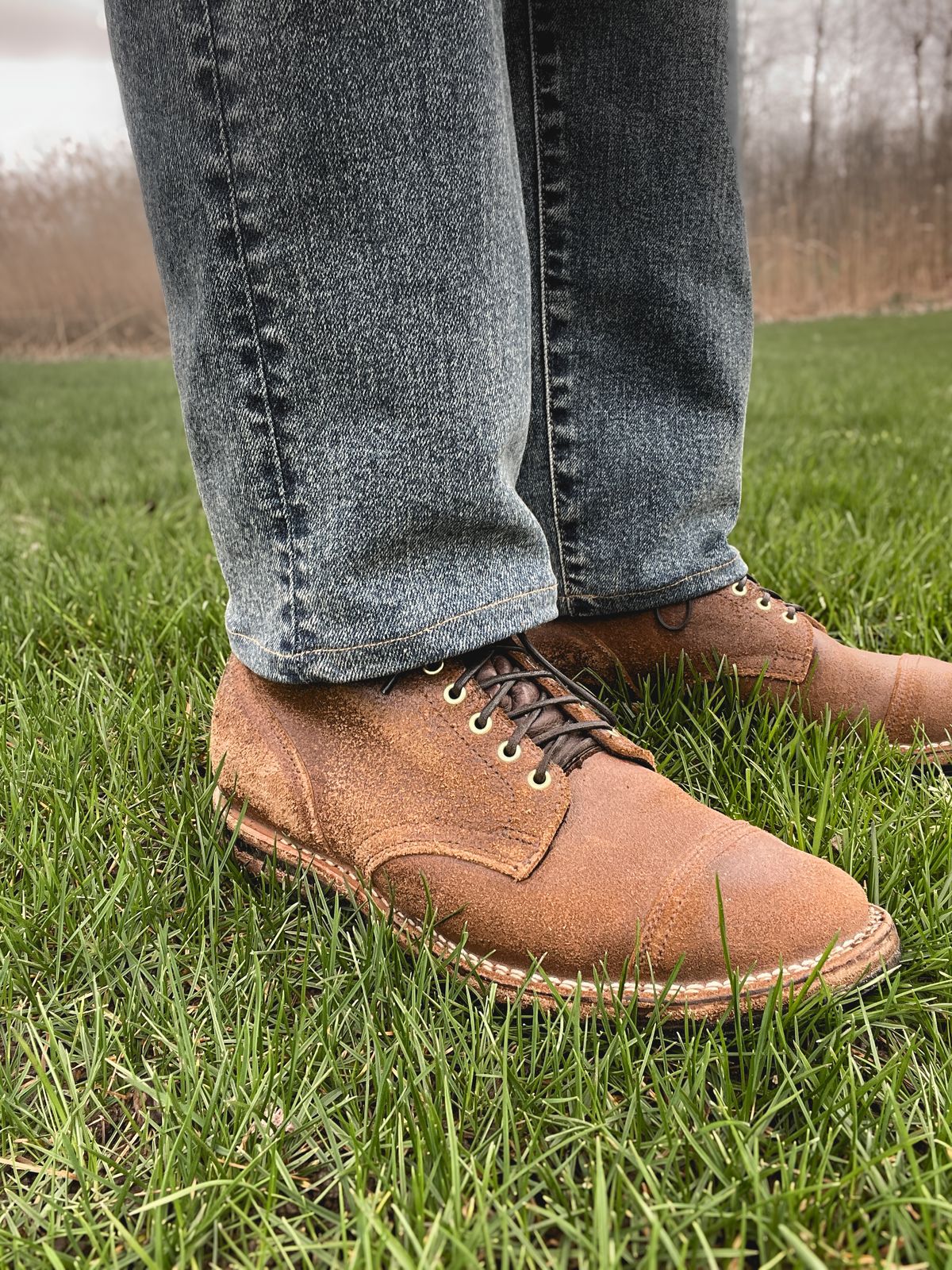 Photo by stuntman on April 12, 2024 of the Viberg Service Boot in Horween Natural Waxed Flesh.