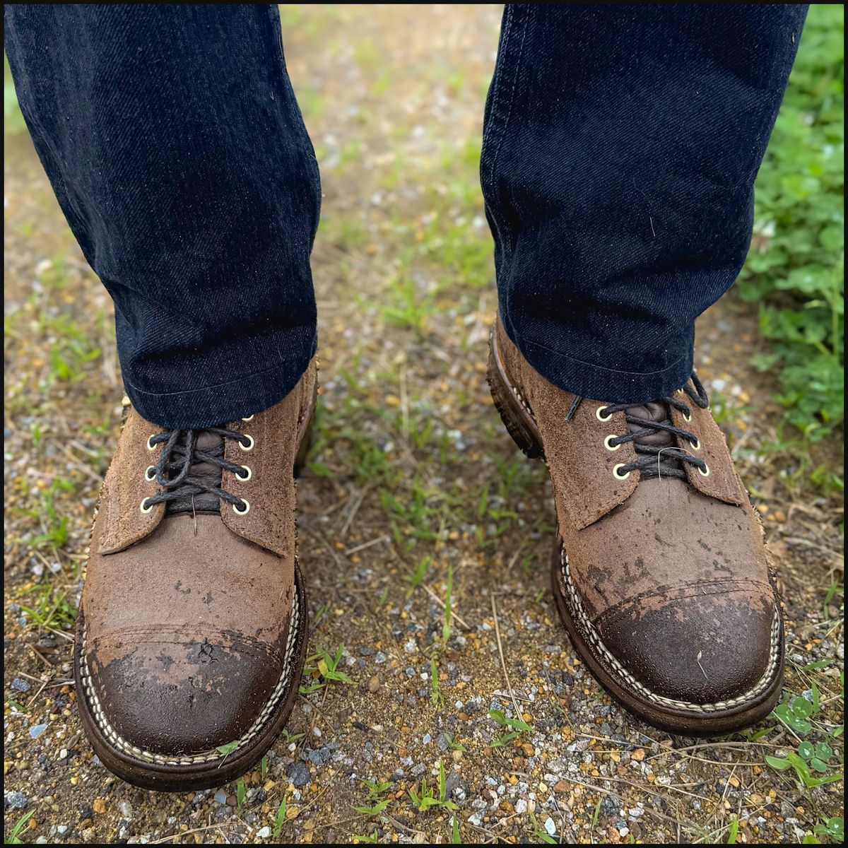 Photo by stuntman on June 18, 2025 of the Viberg Service Boot in Horween Natural Waxed Flesh.