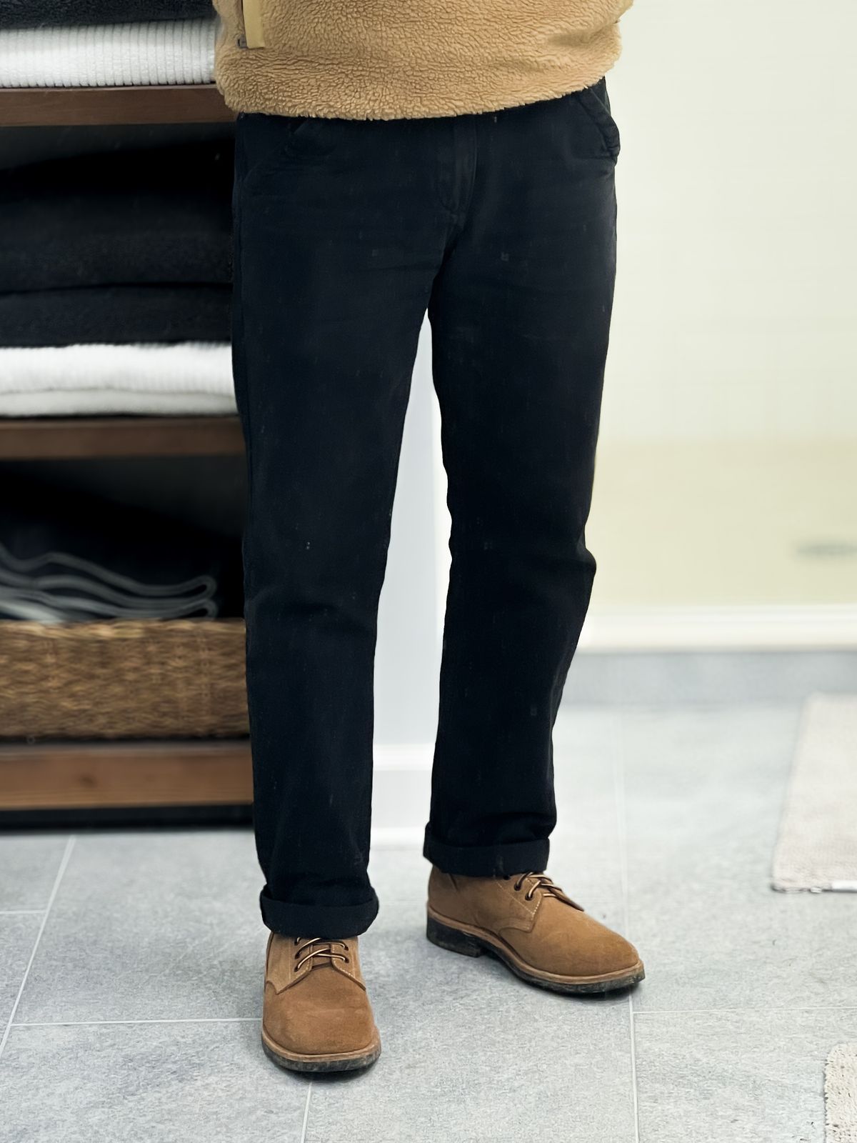 Photo by stuntman on February 8, 2024 of the Oak Street Bootmakers Field Boot in Horween Natural Chromexcel Roughout.