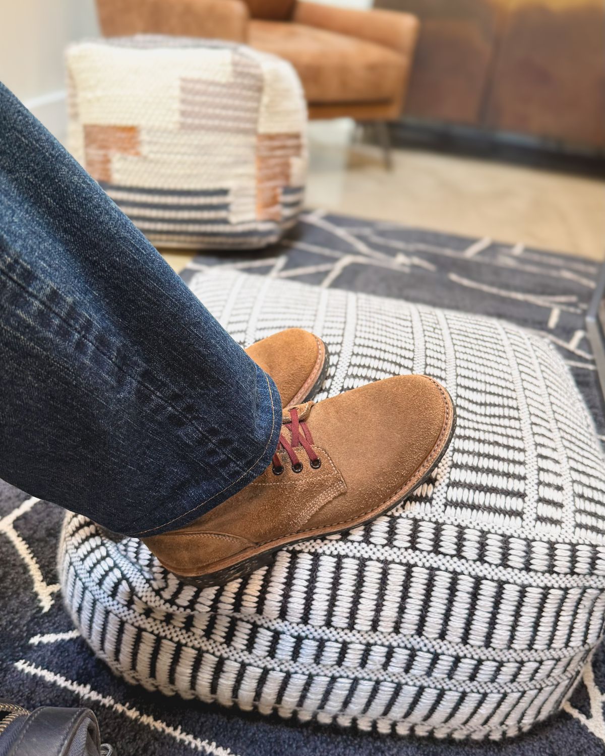 Photo by stuntman on October 16, 2025 of the Oak Street Bootmakers Field Boot in Horween Natural Chromexcel Roughout.