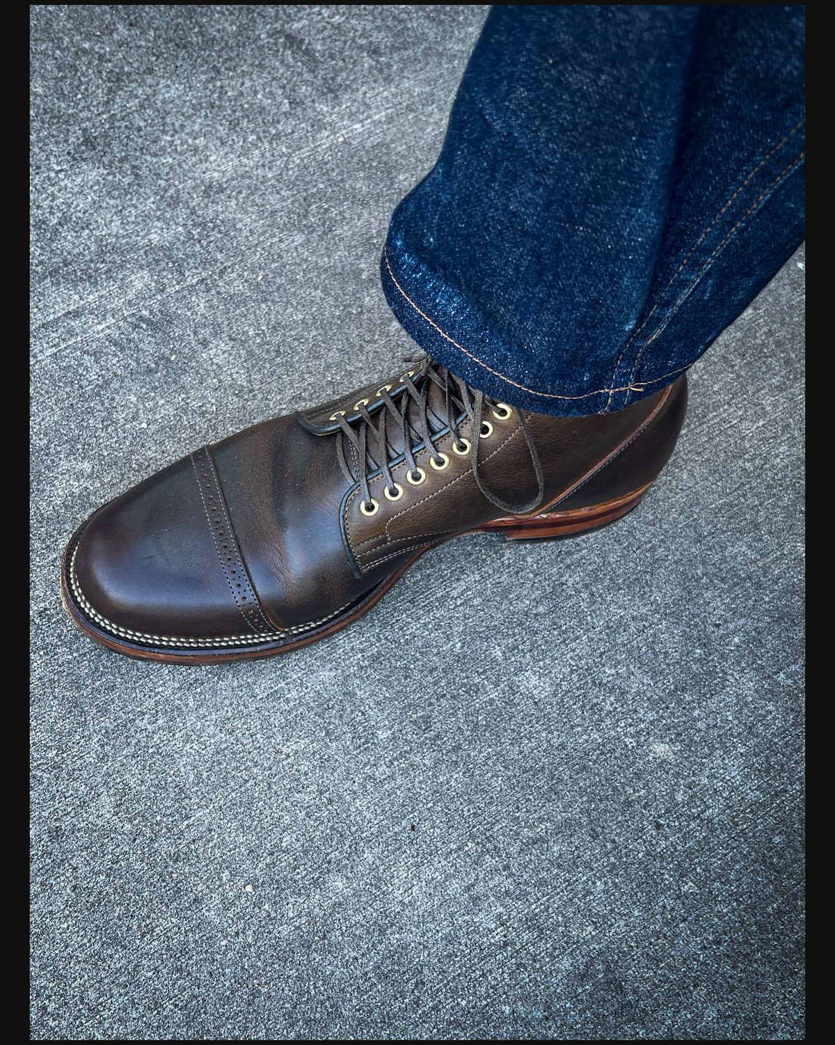 Photo by stuntman on May 30, 2024 of the Viberg Service Boot BCT in Gallun Caper Viking Calf.