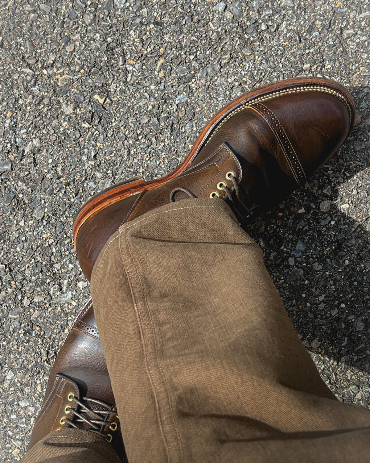 Photo by stuntman on August 21, 2024 of the Viberg Service Boot BCT in Gallun Caper Viking Calf.