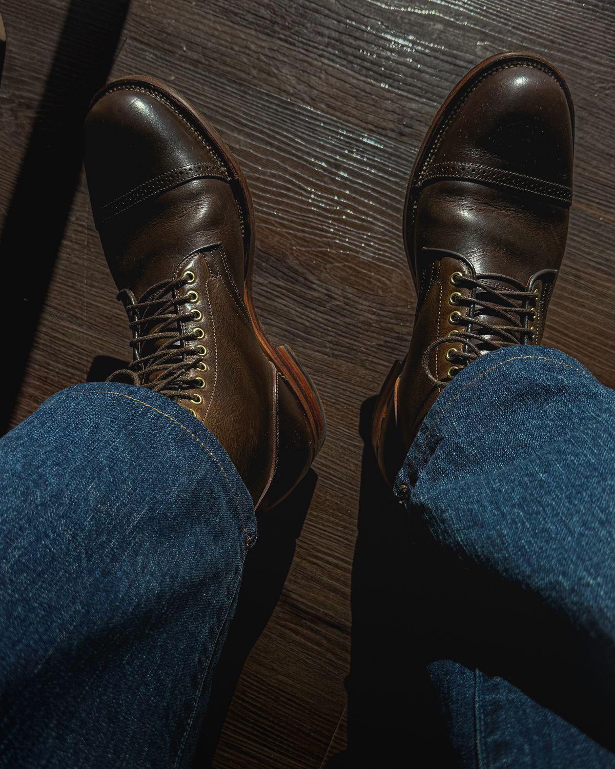 Photo by stuntman on March 7, 2025 of the Viberg Service Boot BCT in Gallun Caper Viking Calf.