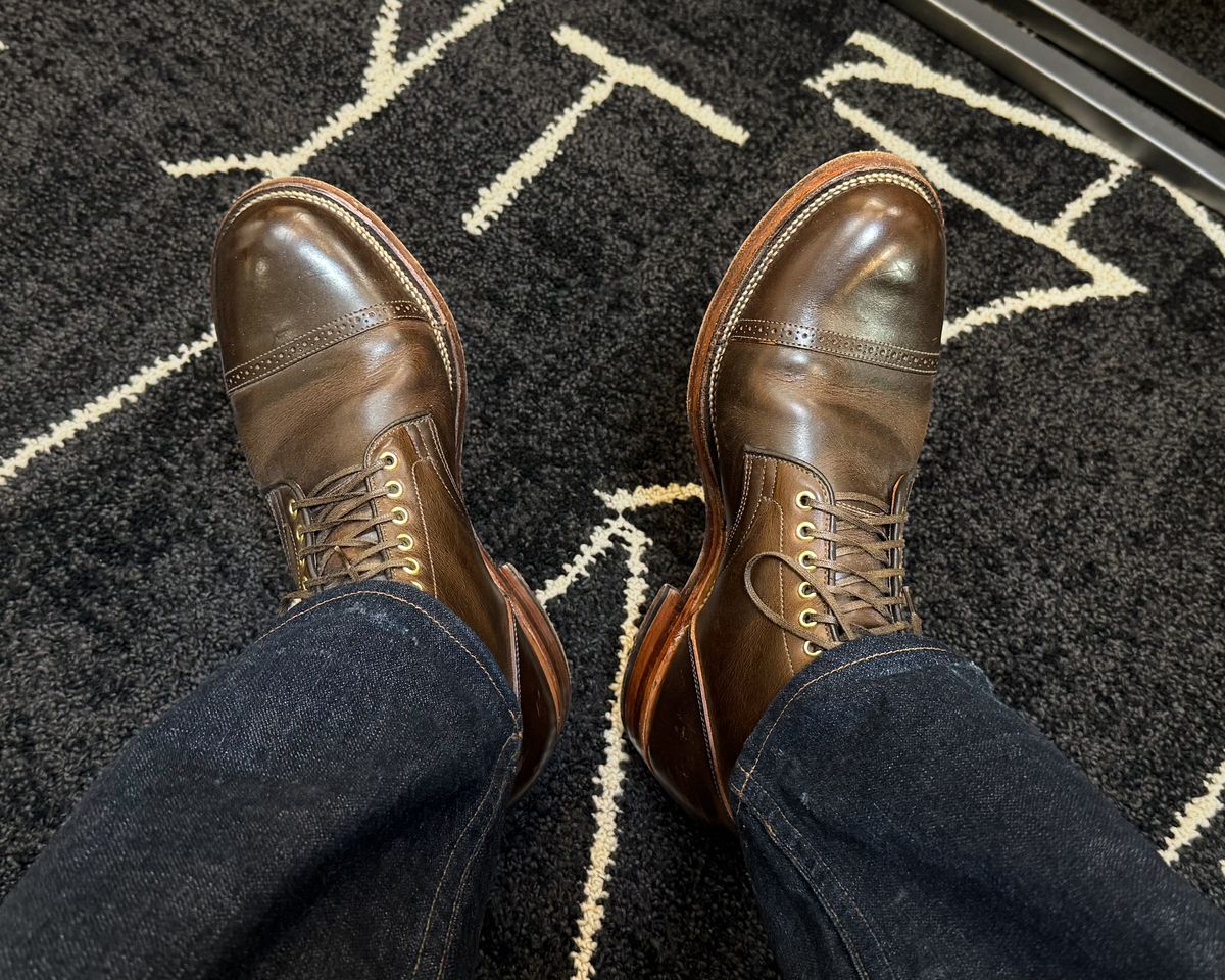 Photo by stuntman on September 16, 2025 of the Viberg Service Boot BCT in Gallun Caper Viking Calf.