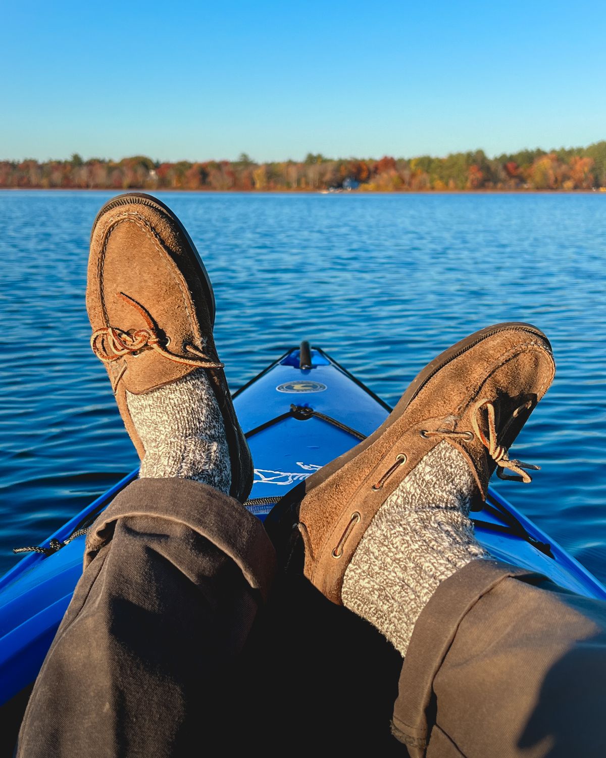 Photo by stuntman on October 19, 2024 of the Oak Street Bootmakers Camp Moc in Horween Natural Chromexcel Roughout.