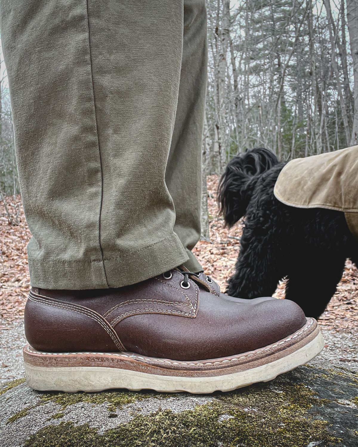 Photo by stuntman on December 20, 2024 of the White's 350 Cruiser in Horween Natural Waxed Flesh.