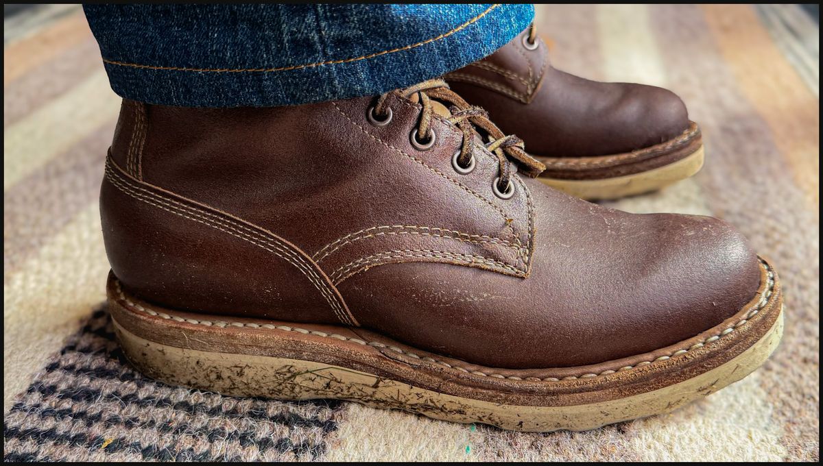 Photo by stuntman on October 12, 2025 of the White's 350 Cruiser in Horween Natural Waxed Flesh.