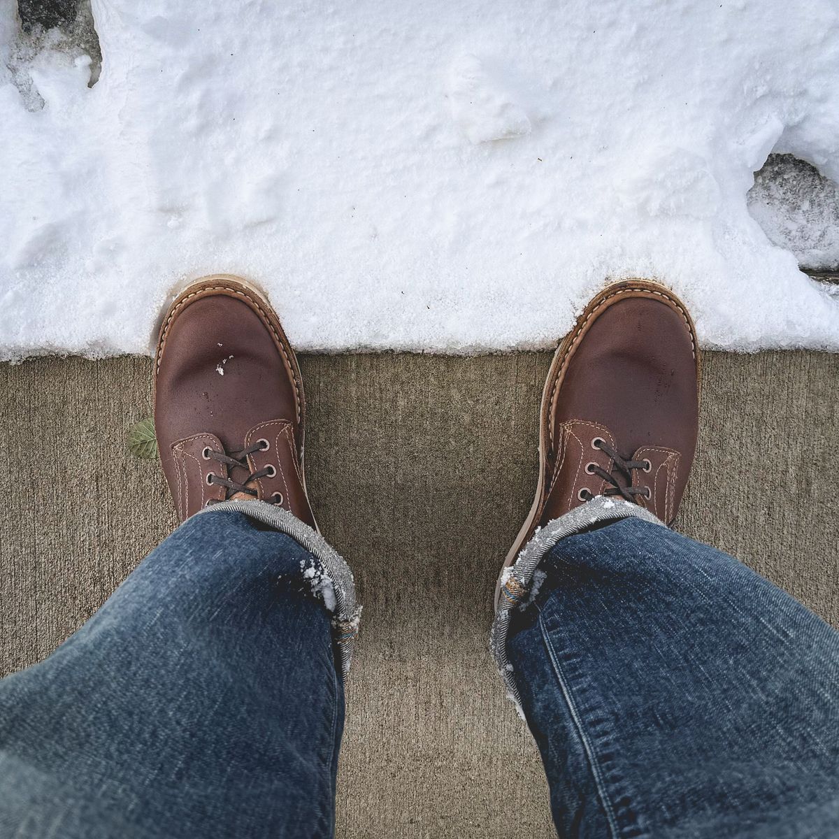 Photo by stuntman on November 27, 2025 of the White's 350 Cruiser in Horween Natural Waxed Flesh.
