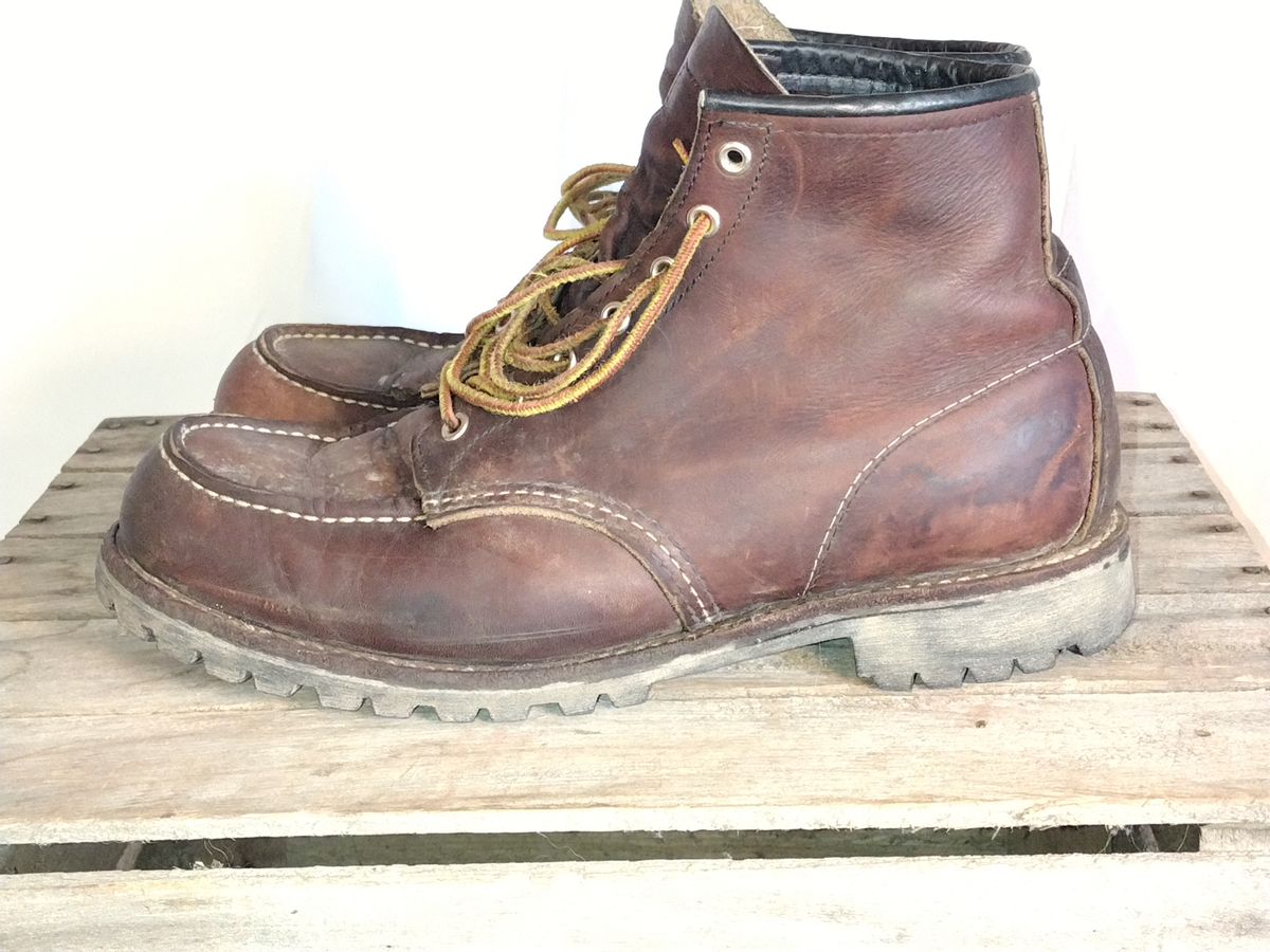 Photo by jcadamsdogtrainer on December 4, 2023 of the Red Wing Roughneck in S.B. Foot Briar Oil Slick.