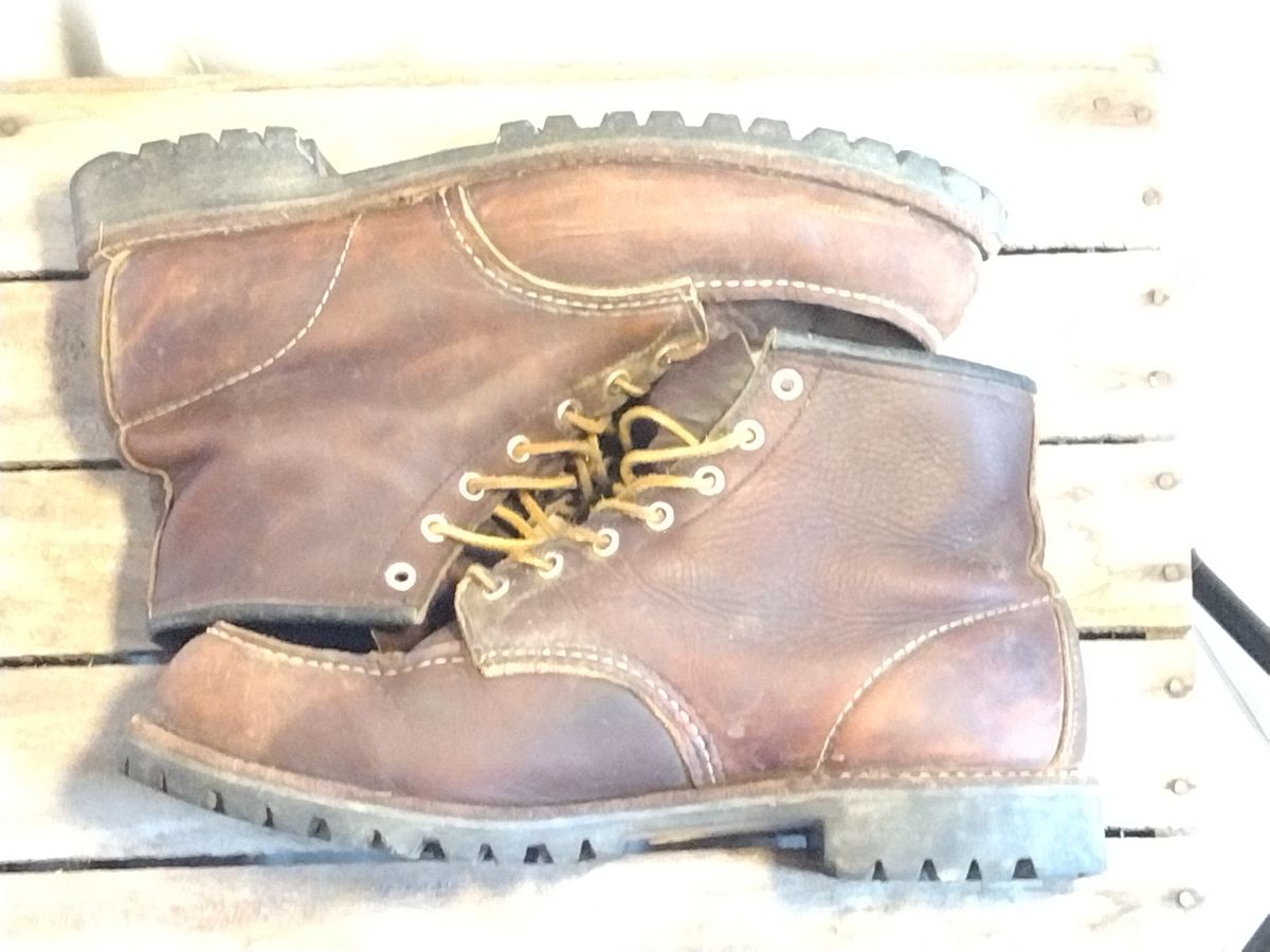 Photo by jcadamsdogtrainer on January 5, 2024 of the Red Wing Roughneck in S.B. Foot Briar Oil Slick.