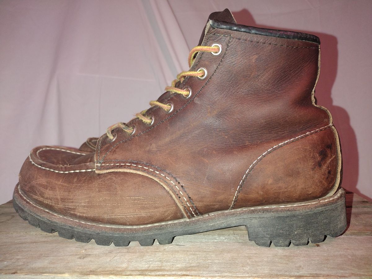 Photo by jcadamsdogtrainer on March 6, 2024 of the Red Wing Roughneck in S.B. Foot Briar Oil Slick.