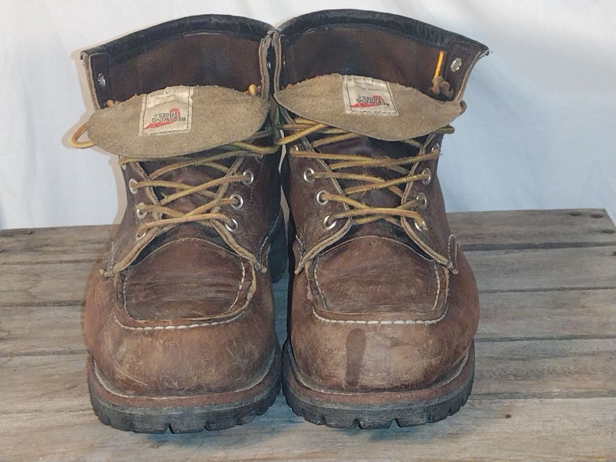 Photo by jcadamsdogtrainer on April 5, 2024 of the Red Wing Roughneck in S.B. Foot Briar Oil Slick.