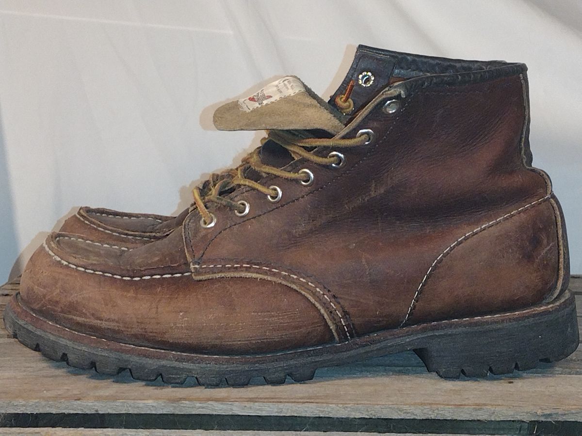 Photo by jcadamsdogtrainer on April 5, 2024 of the Red Wing Roughneck in S.B. Foot Briar Oil Slick.