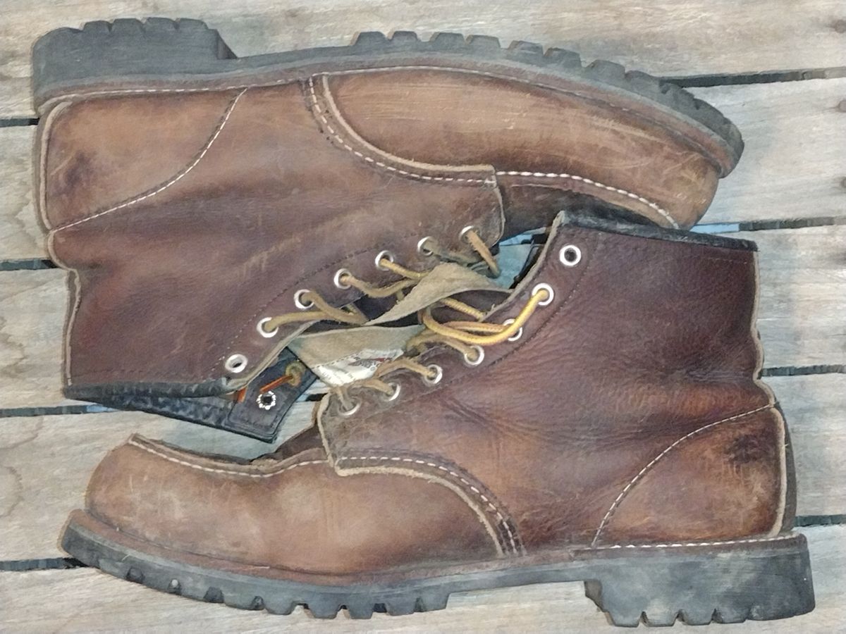 Photo by jcadamsdogtrainer on April 5, 2024 of the Red Wing Roughneck in S.B. Foot Briar Oil Slick.