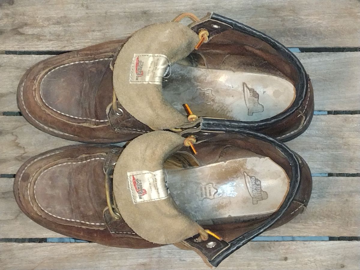 Photo by jcadamsdogtrainer on April 5, 2024 of the Red Wing Roughneck in S.B. Foot Briar Oil Slick.