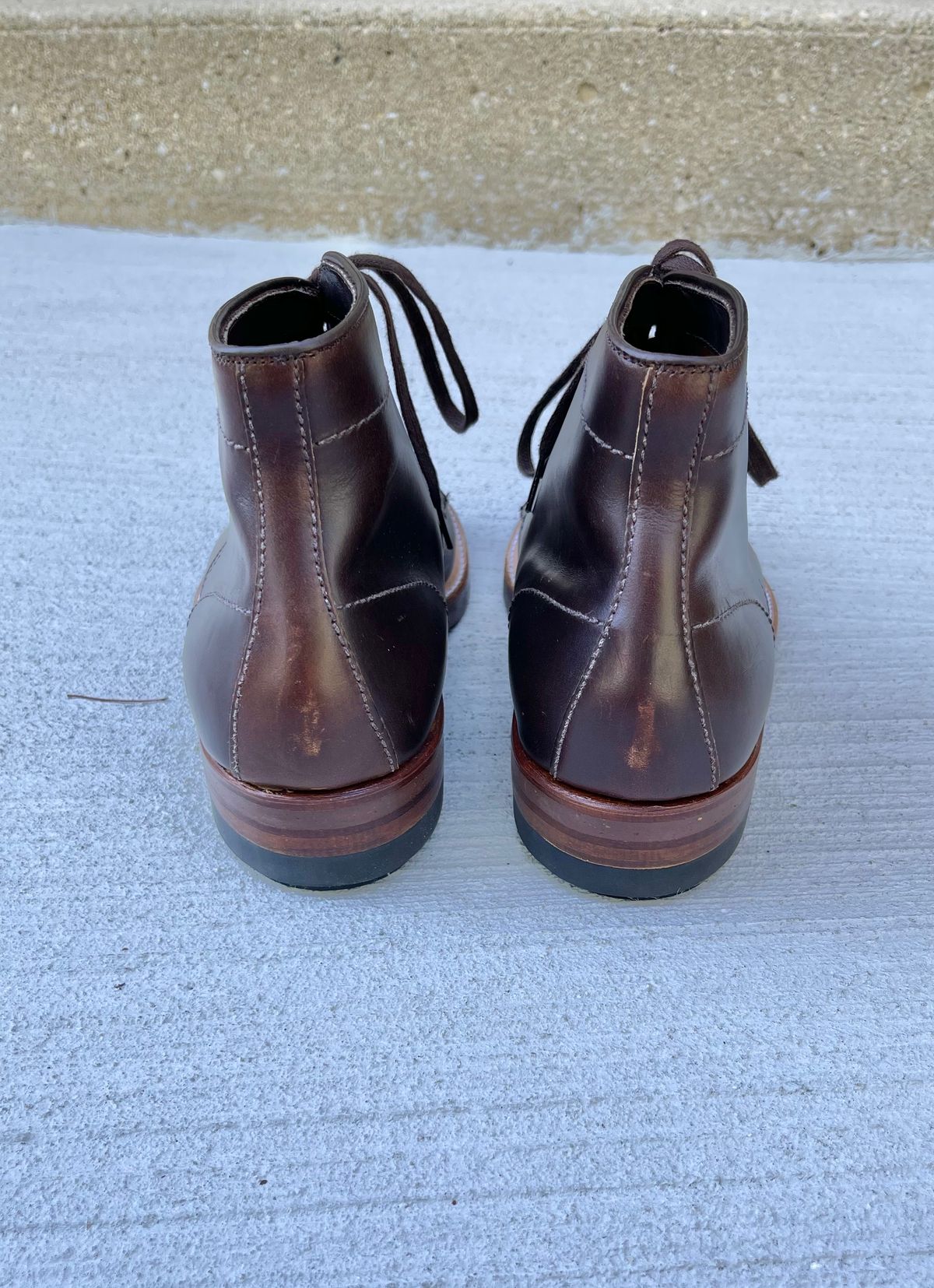 Photo by ThisIsFrankLucas on October 1, 2022 of the Alden Indy Boot in Horween Brown Chromexcel.