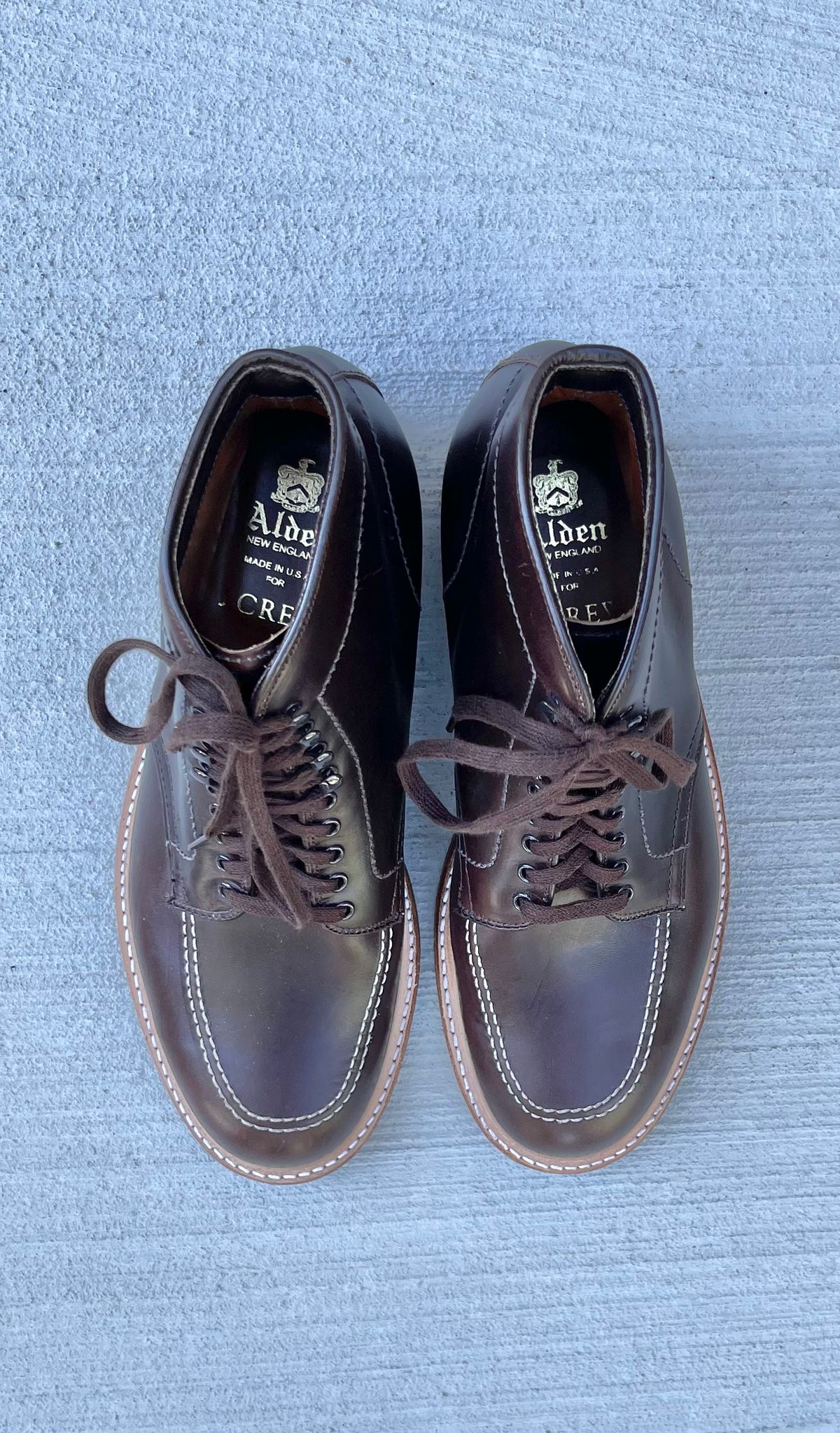 Photo by ThisIsFrankLucas on October 1, 2022 of the Alden Indy Boot in Horween Brown Chromexcel.