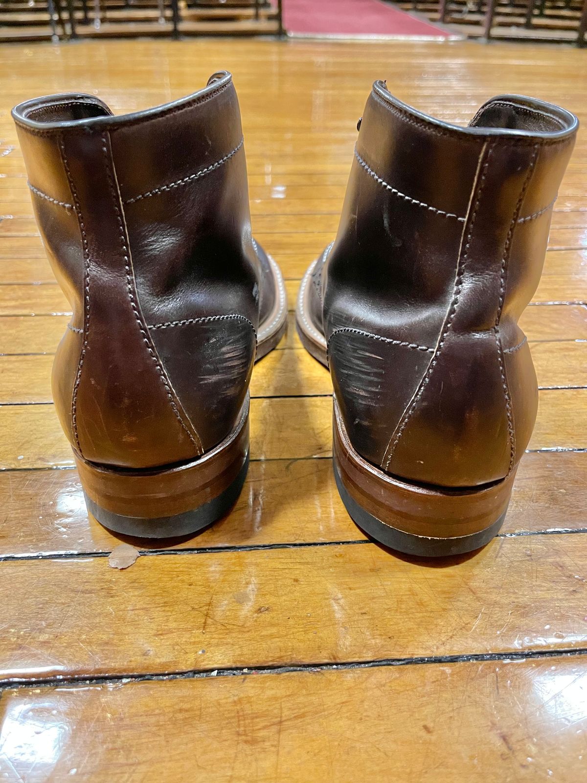 Photo by ThisIsFrankLucas on November 1, 2022 of the Alden Indy Boot in Horween Brown Chromexcel.