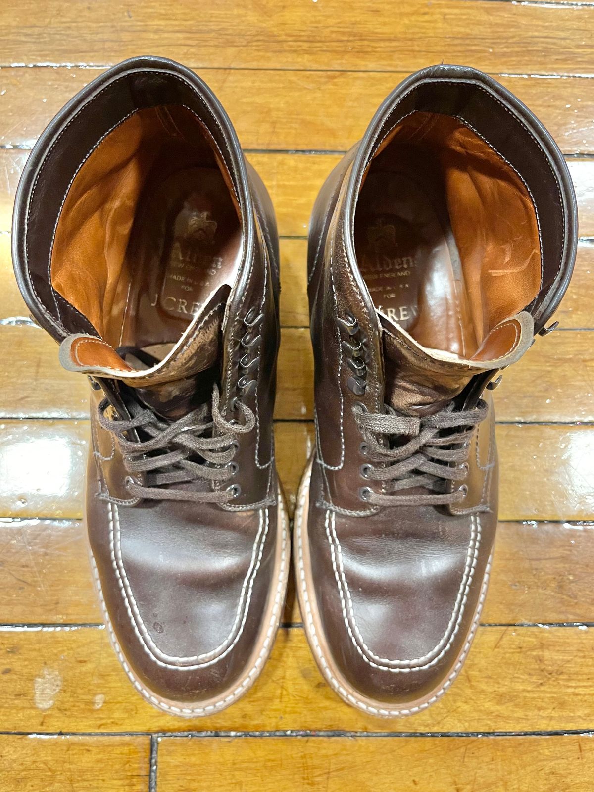 Photo by ThisIsFrankLucas on November 1, 2022 of the Alden Indy Boot in Horween Brown Chromexcel.