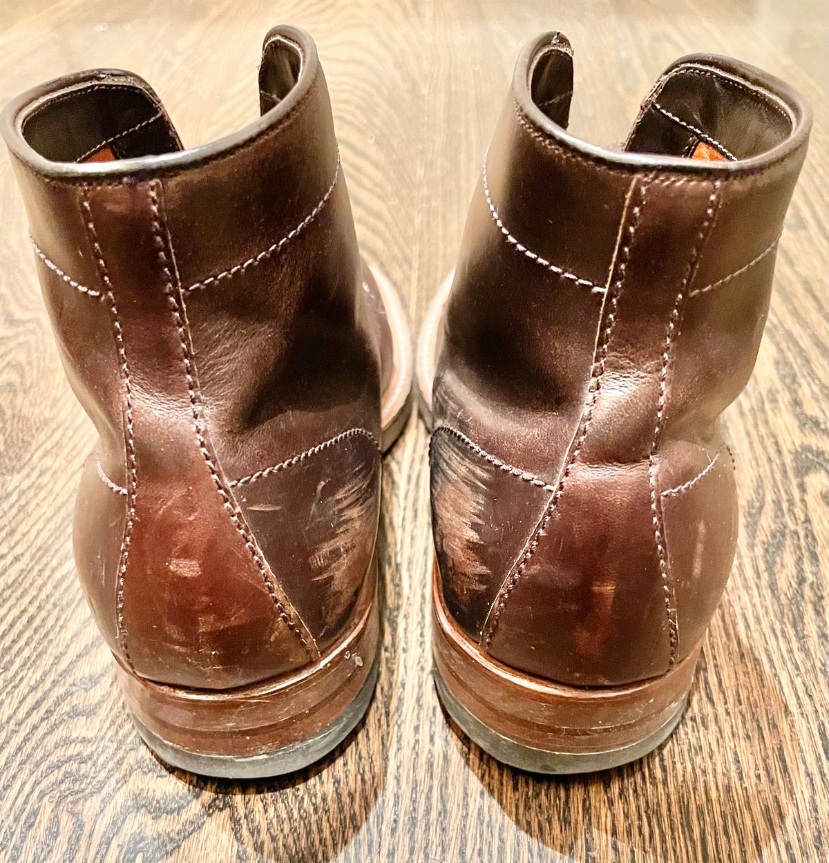 Photo by ThisIsFrankLucas on January 2, 2023 of the Alden Indy Boot in Horween Brown Chromexcel.