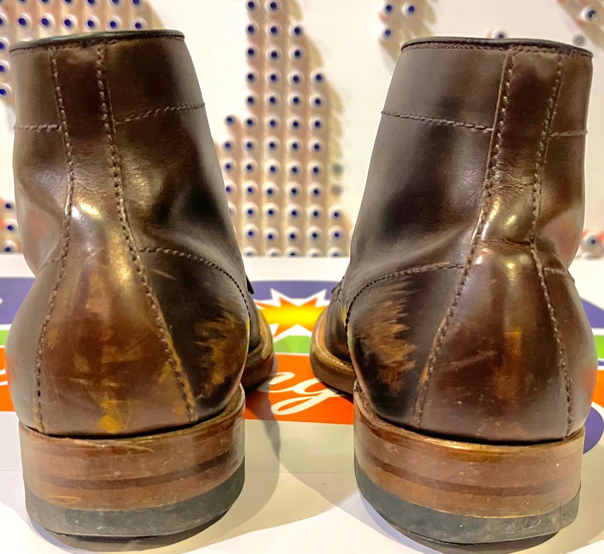Photo by ThisIsFrankLucas on February 1, 2023 of the Alden Indy Boot in Horween Brown Chromexcel.