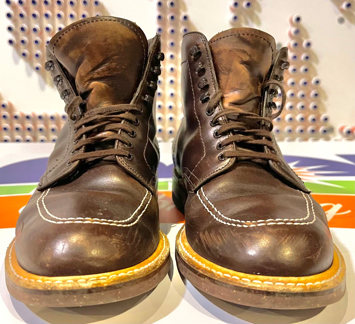 Photo by ThisIsFrankLucas on February 1, 2023 of the Alden Indy Boot in Horween Brown Chromexcel.
