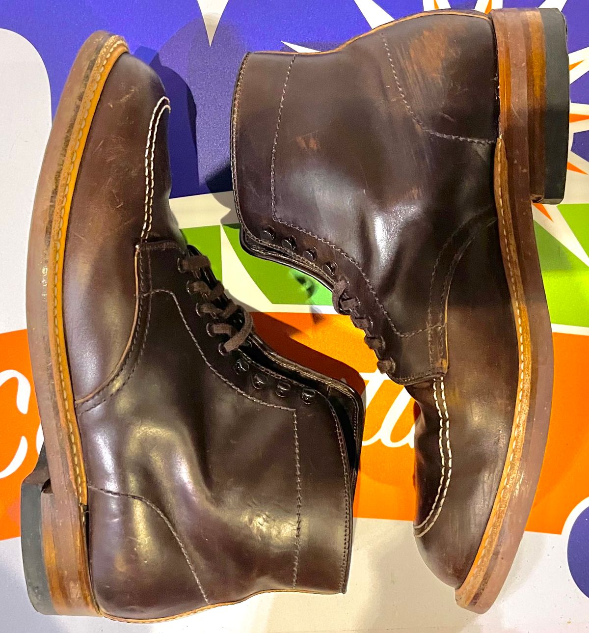 Photo by ThisIsFrankLucas on February 1, 2023 of the Alden Indy Boot in Horween Brown Chromexcel.