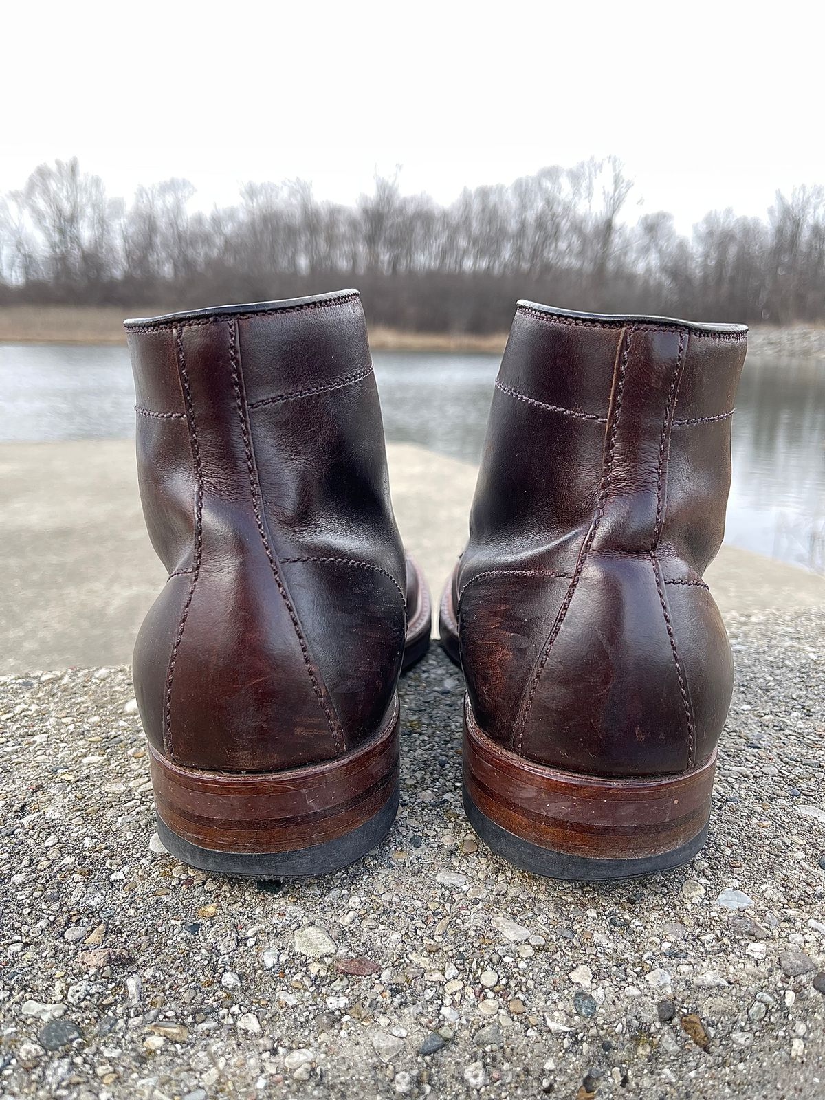 Photo by ThisIsFrankLucas on March 5, 2023 of the Alden Indy Boot in Horween Brown Chromexcel.